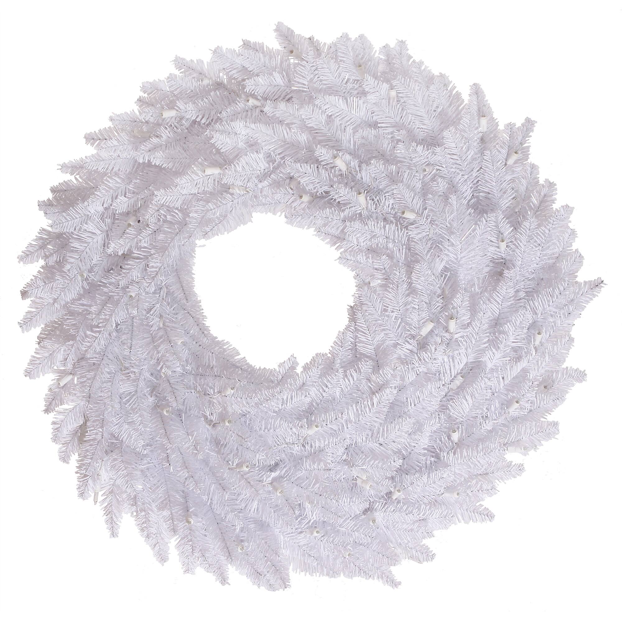 36&#x22; White Fir Christmas Wreath