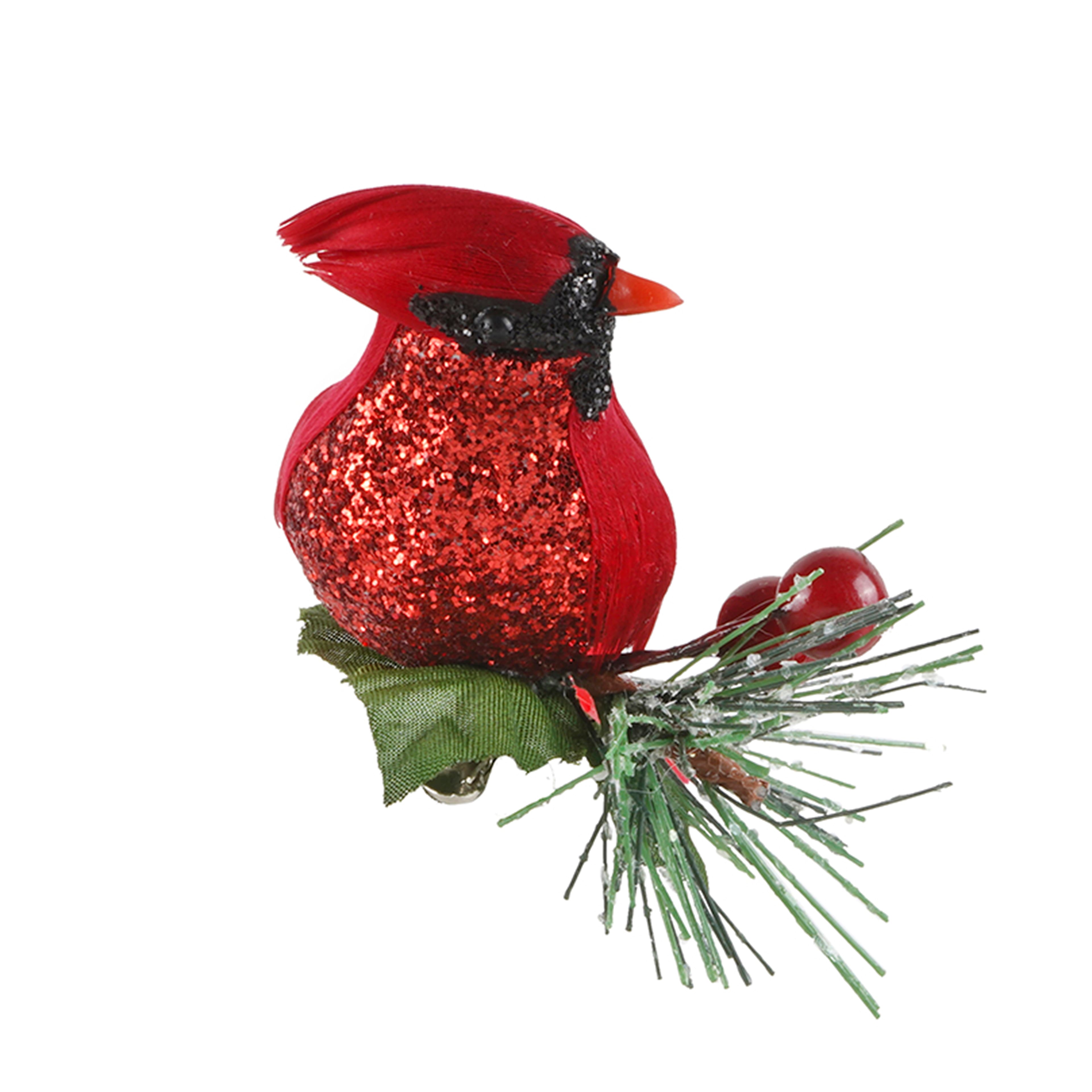 Lot of 3 Ashland Christmas Floral Pick Red Cardinal Bird Wreath Tree Filler