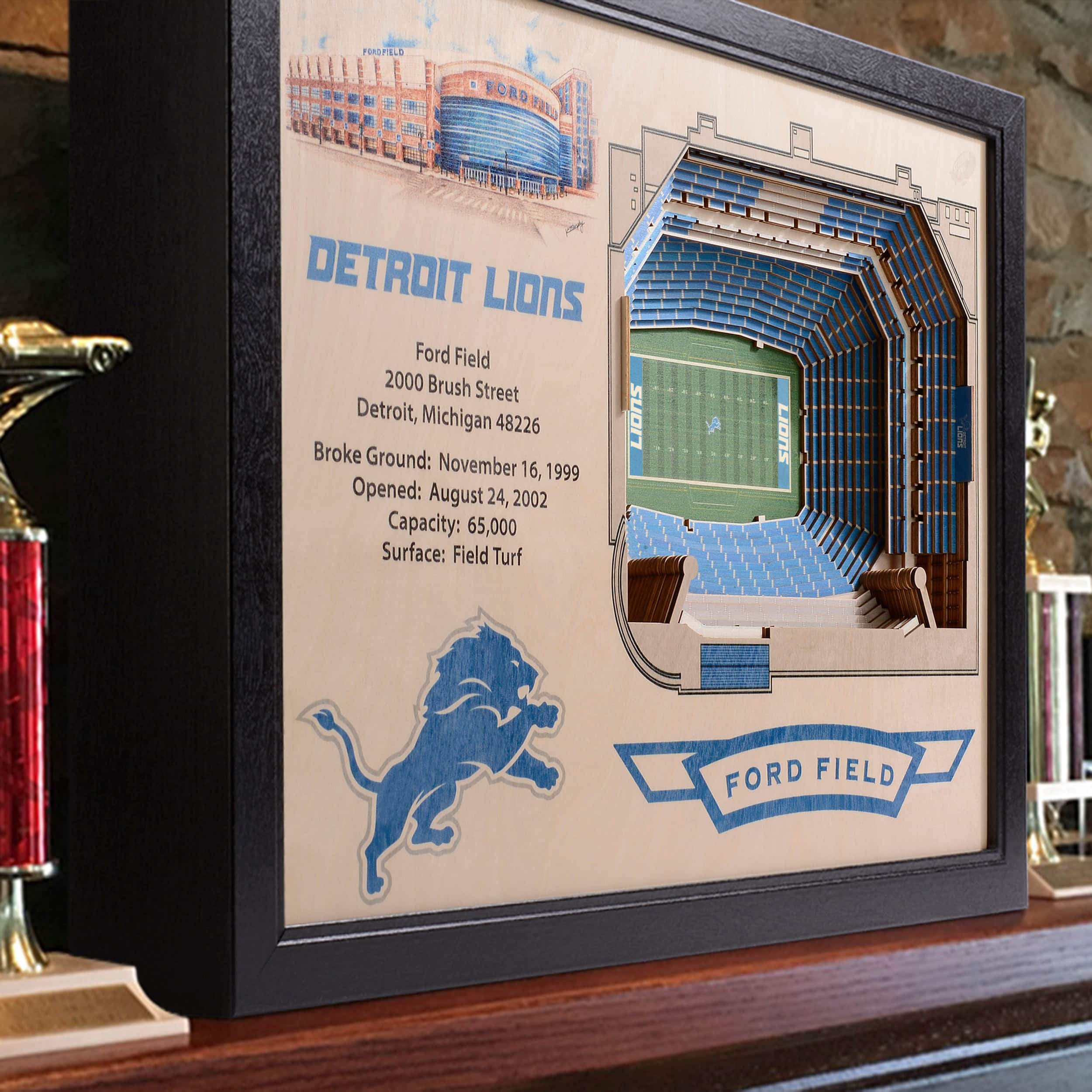 NFL 25 Layer StadiumView Wall Art