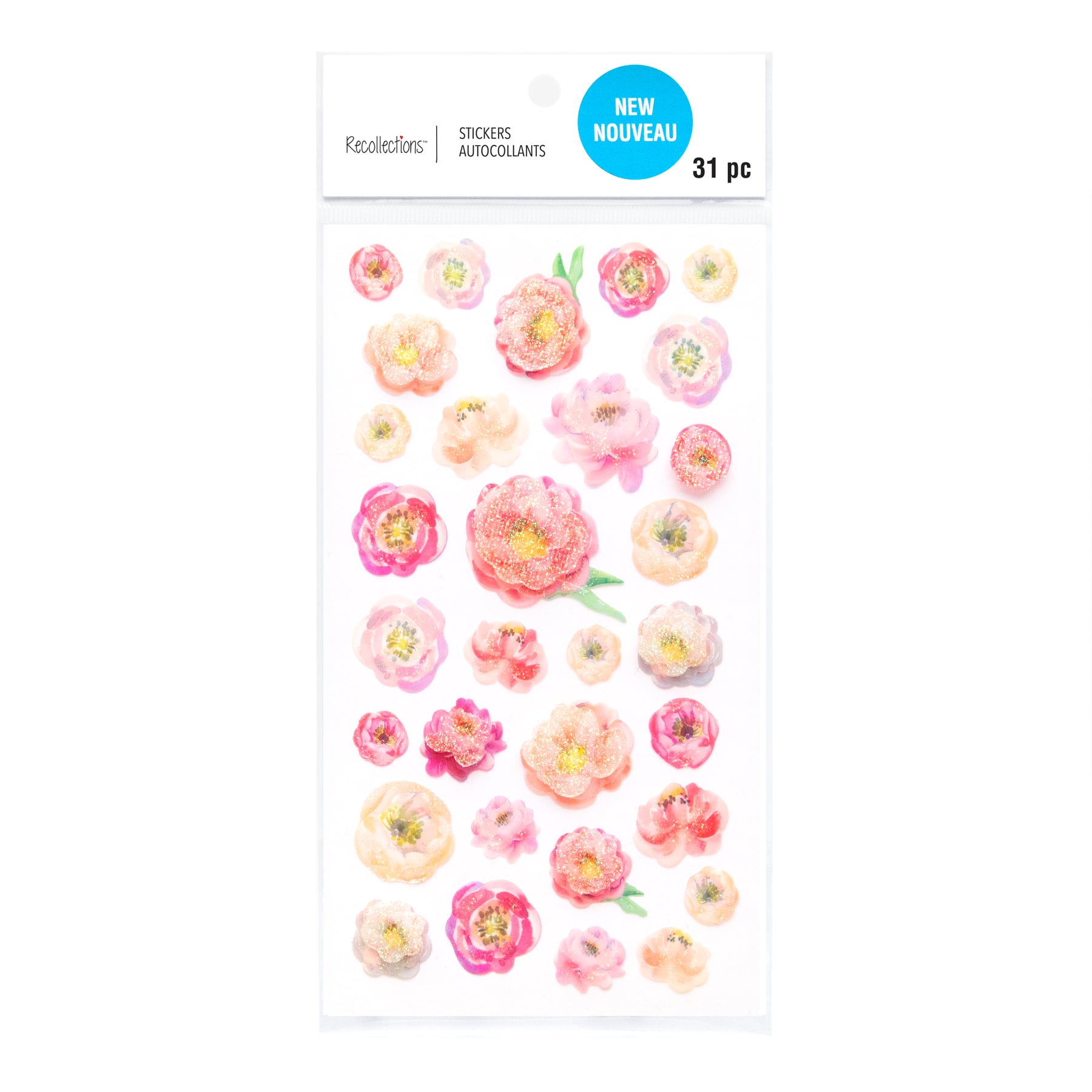 Watercolor Peony Dimensional Stickers by Recollections™ | Michaels
