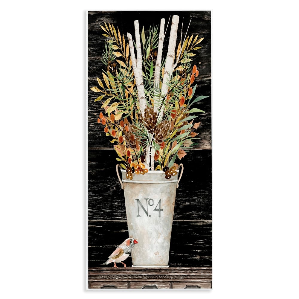 Stupell Industries 17" x 7" Rustic Forest Greenery Bouquet Wall Plaque Art