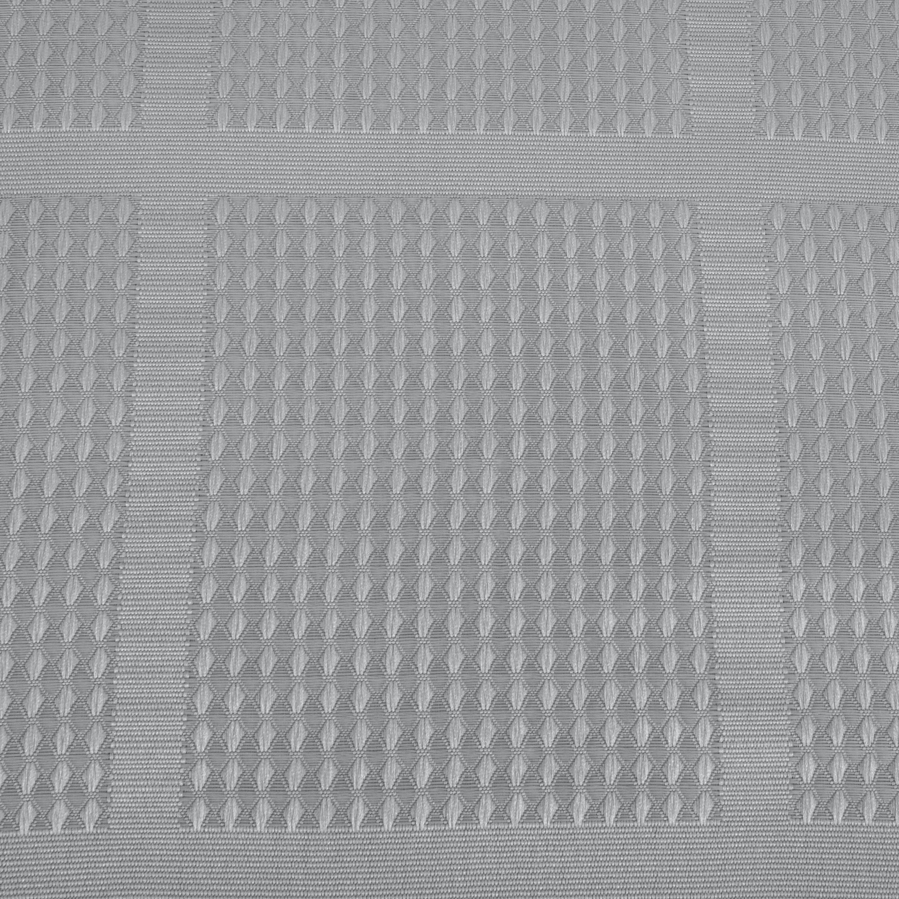 Elle Décor Gray Jacquard Solid Weave Shower Curtain