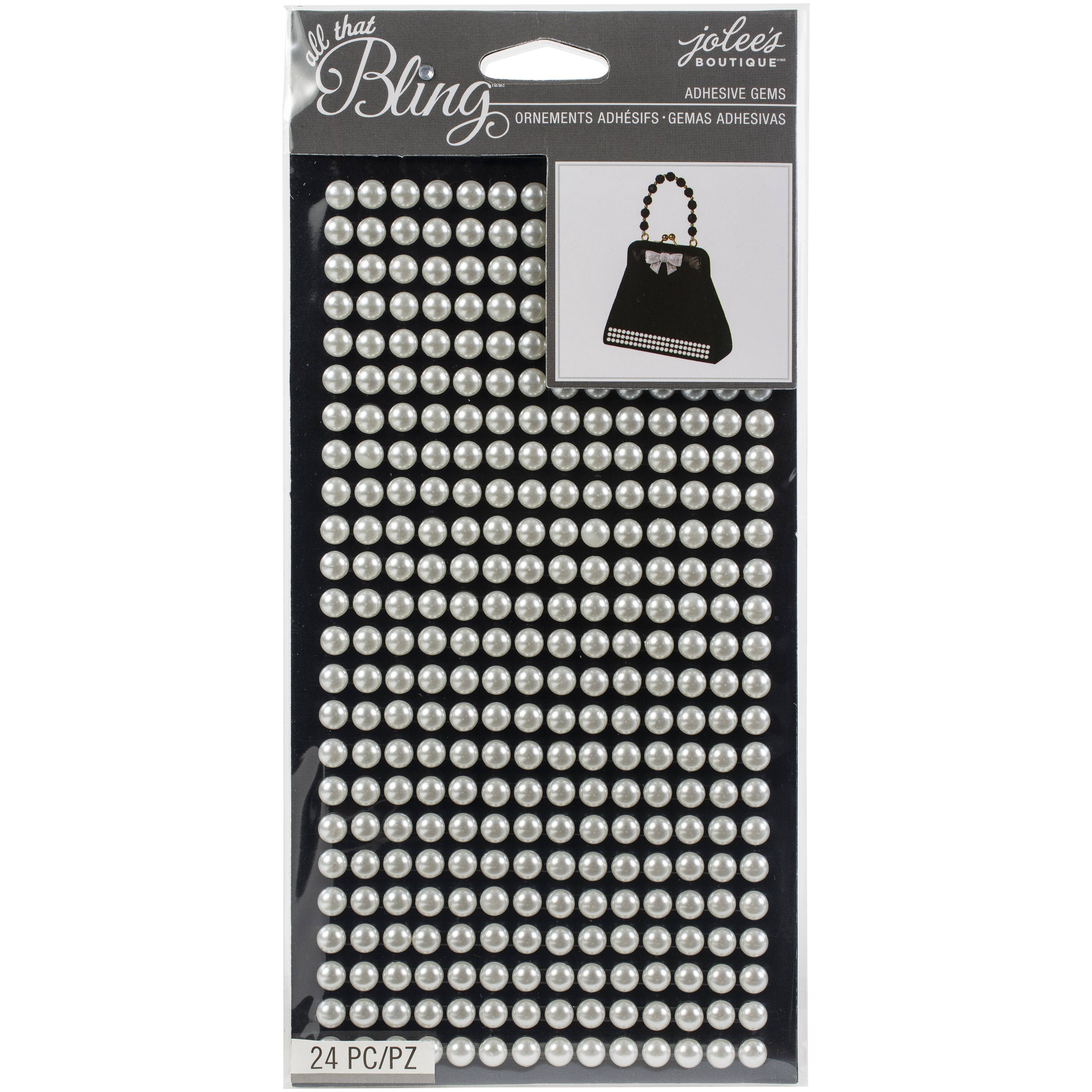 Jolee's Boutique® All That Bling Pearl Adhesive Gems, 24ct. Bling