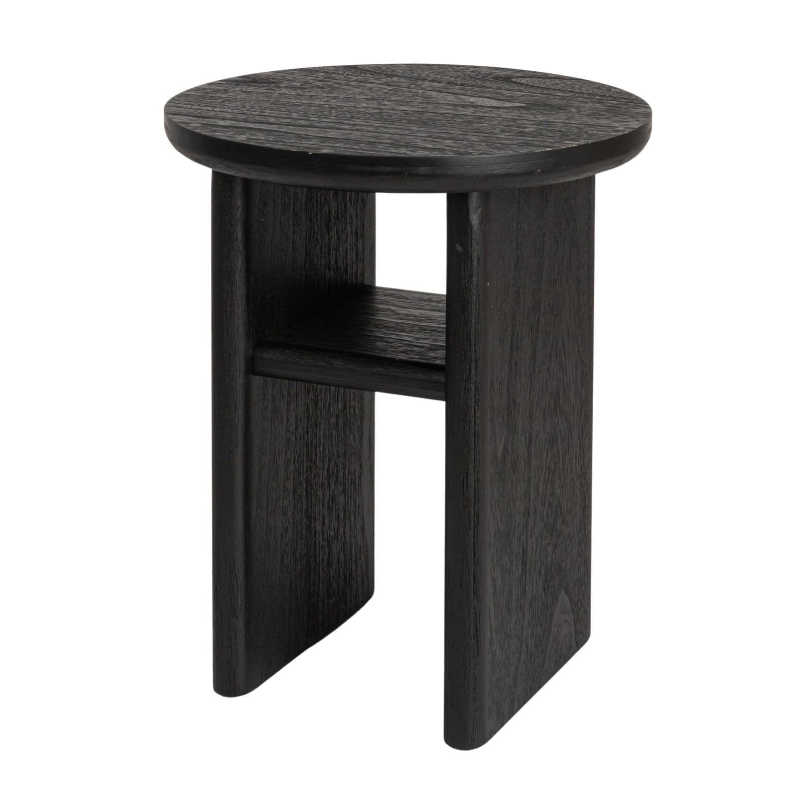 Hello Honey&#xAE; Black Sturdy Fir Wood Side Table