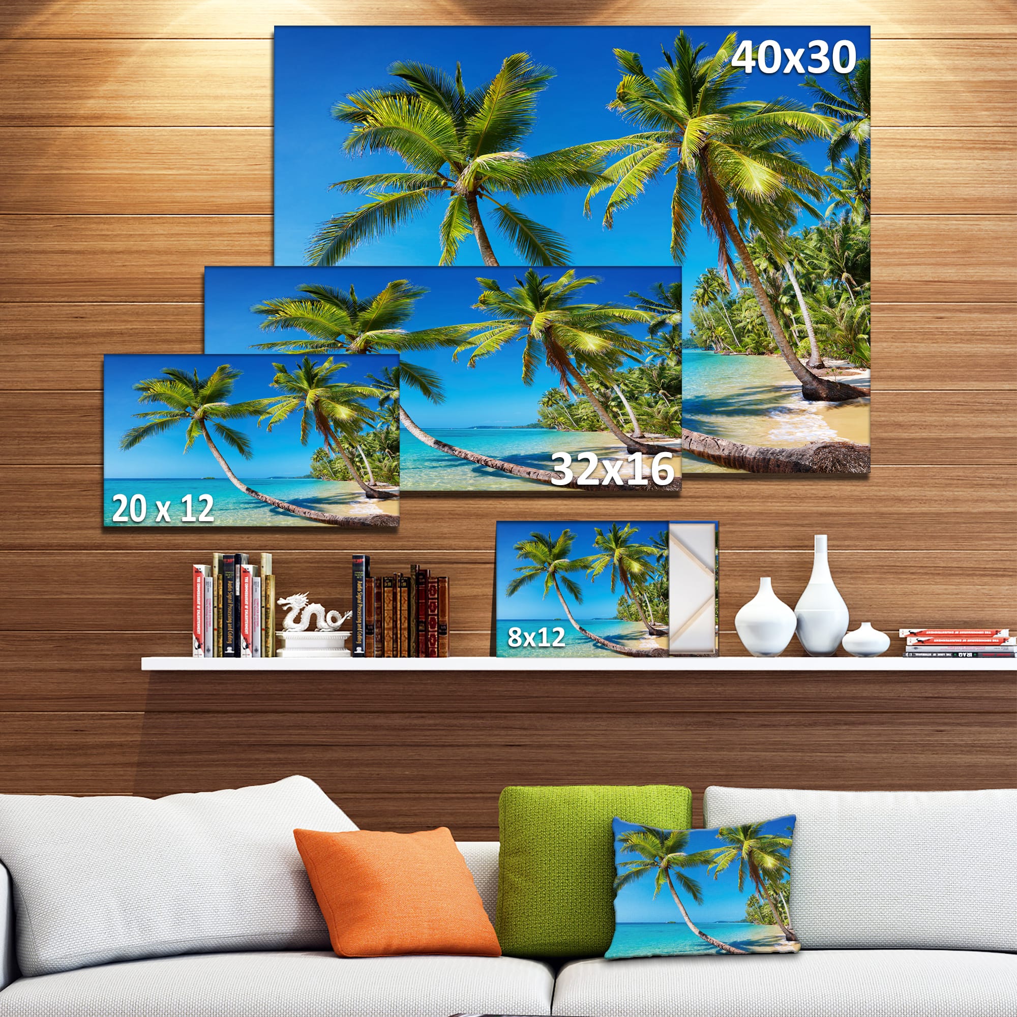 Designart - Tropical Beach Thailand - Landscape Photo Canvas Art Print