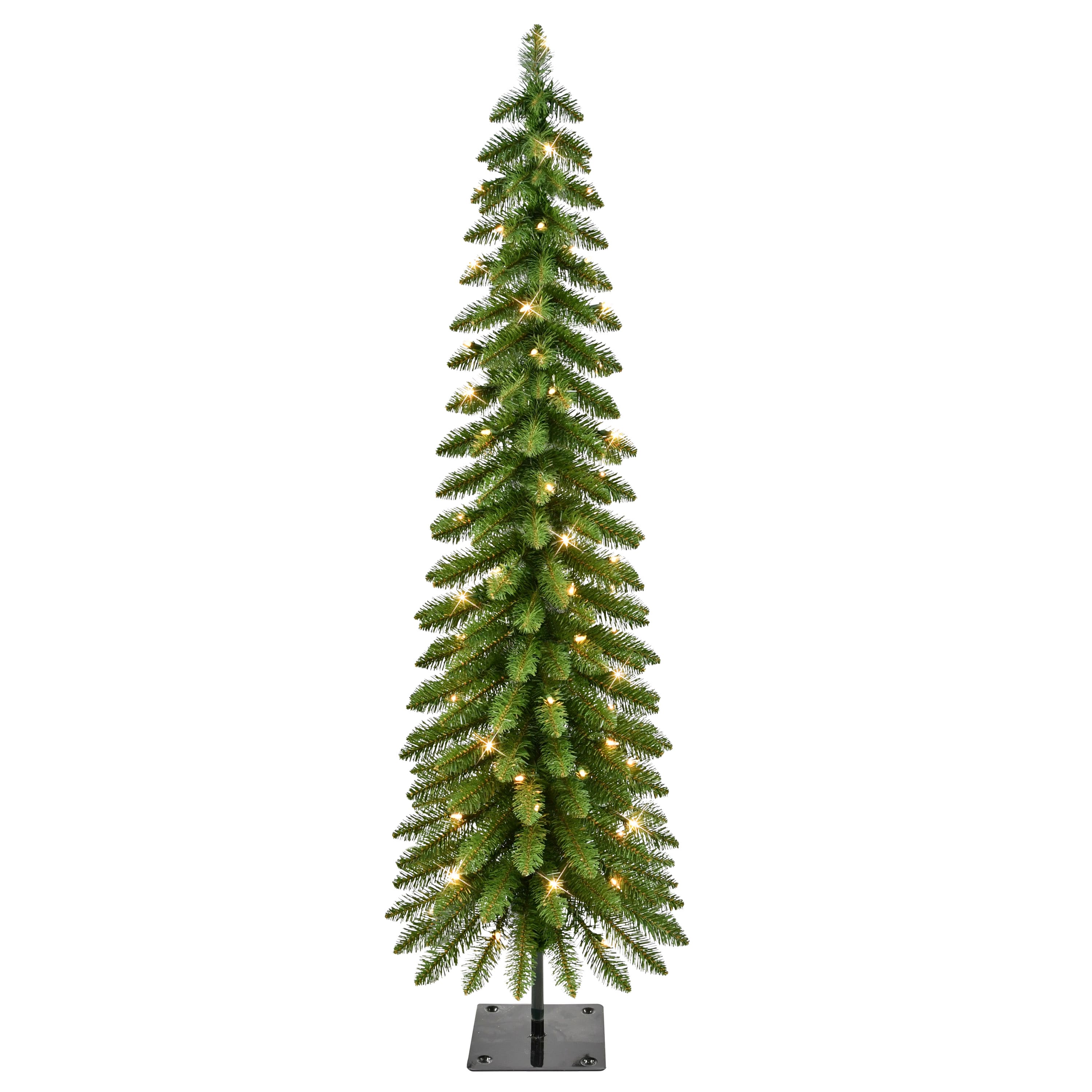 5ft. Pre-Lit Alpine Artificial Christmas Tree, Clear Lights