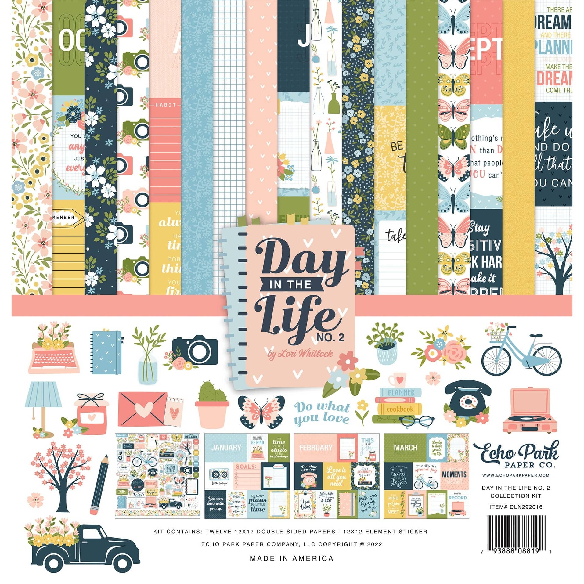 Echo Park Day In The Life No. 2 Collection Kit, 12&#x22; x 12&#x22;