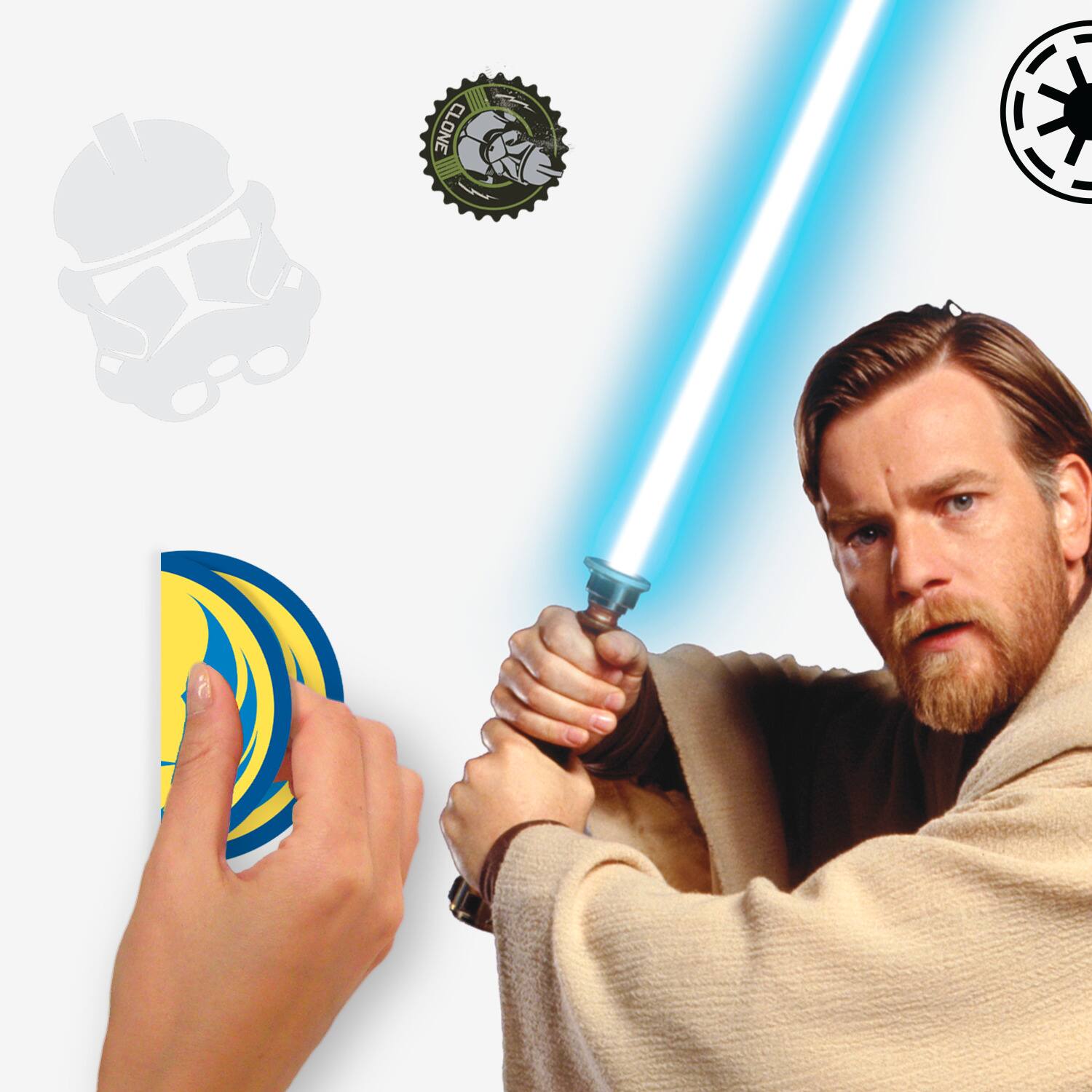 RoomMates Classic Obi-Wan Peel & Stick Giant Wall Decals