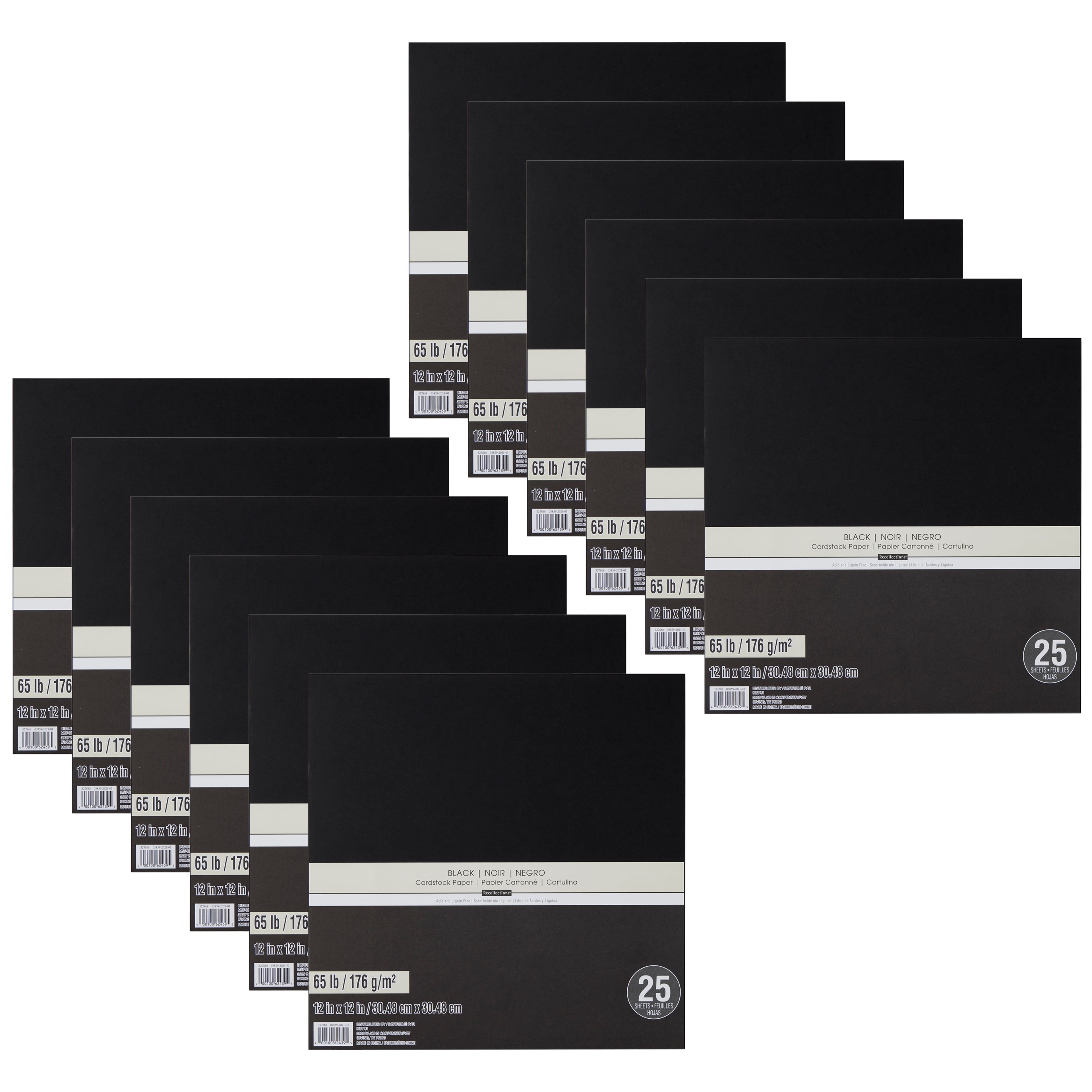 12 Packs: 25 ct. (300 total) 12 x 12 Cardstock Paper by Recollections™