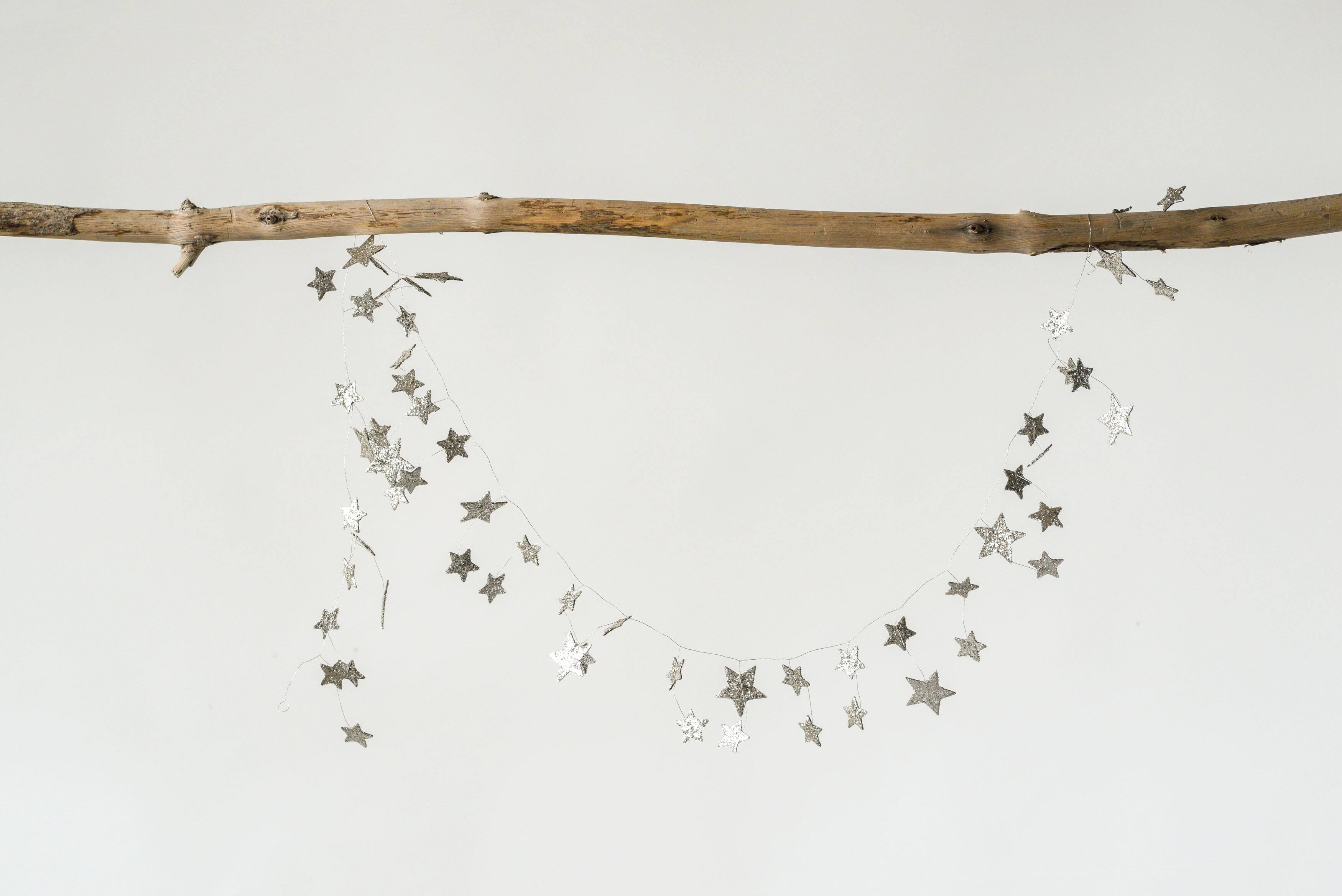 Hello Honey&#xAE; 6ft. Star Shaped Garland with Glitter
