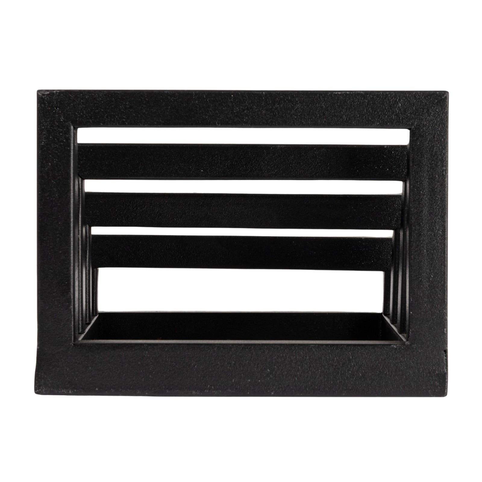 Hello Honey® Tri-Sectional Black Metal Plate Stand Organizer