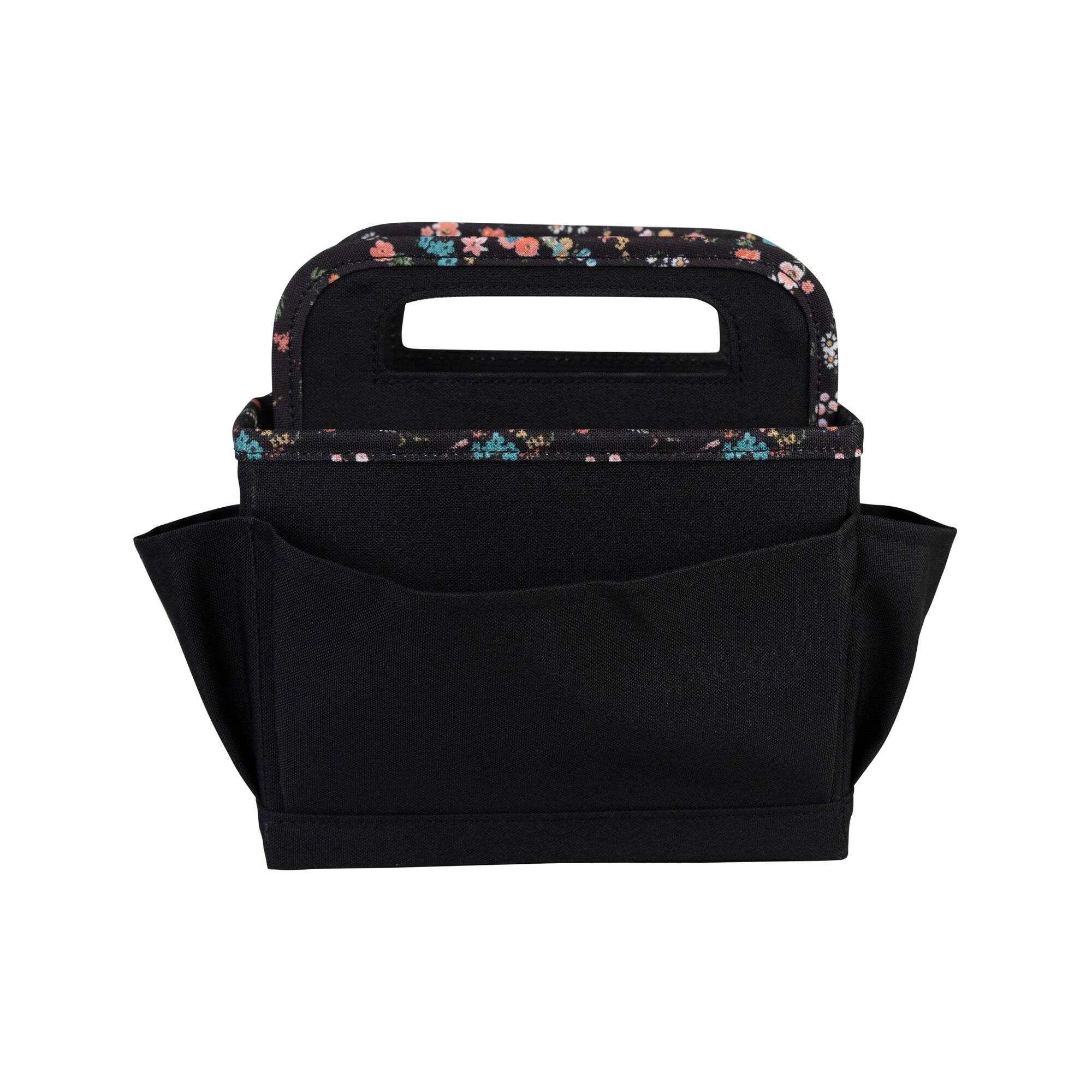 Everything Mary Black & Floral Collapsible Craft Caddy