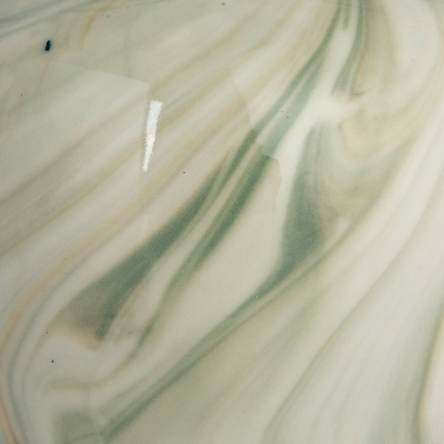 Hello Honey® Green Decorative Stoneware Vase with Marbled Designs Set