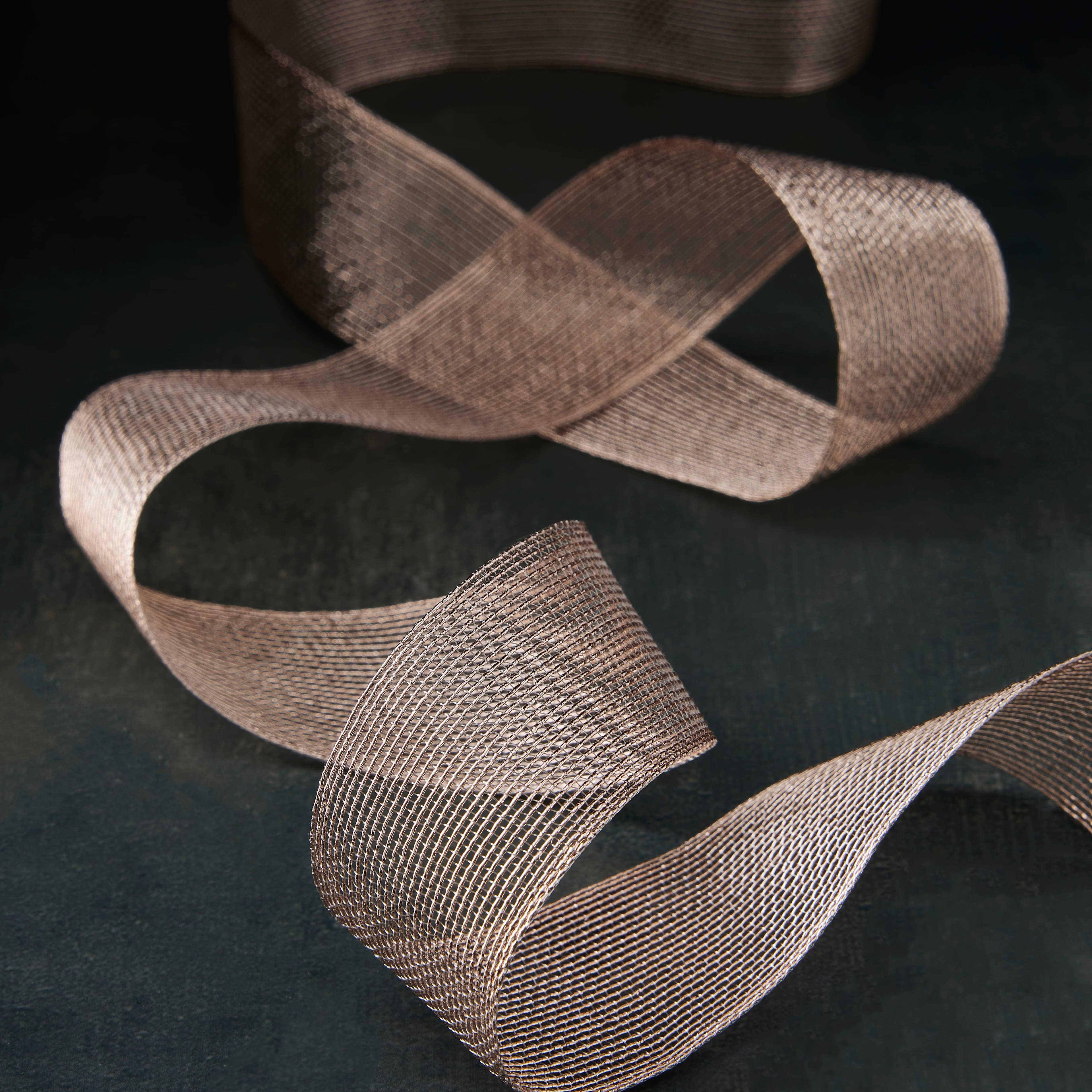 1.5&#x22; x 3yd. Metallic Mesh by Celebrate It&#xAE;