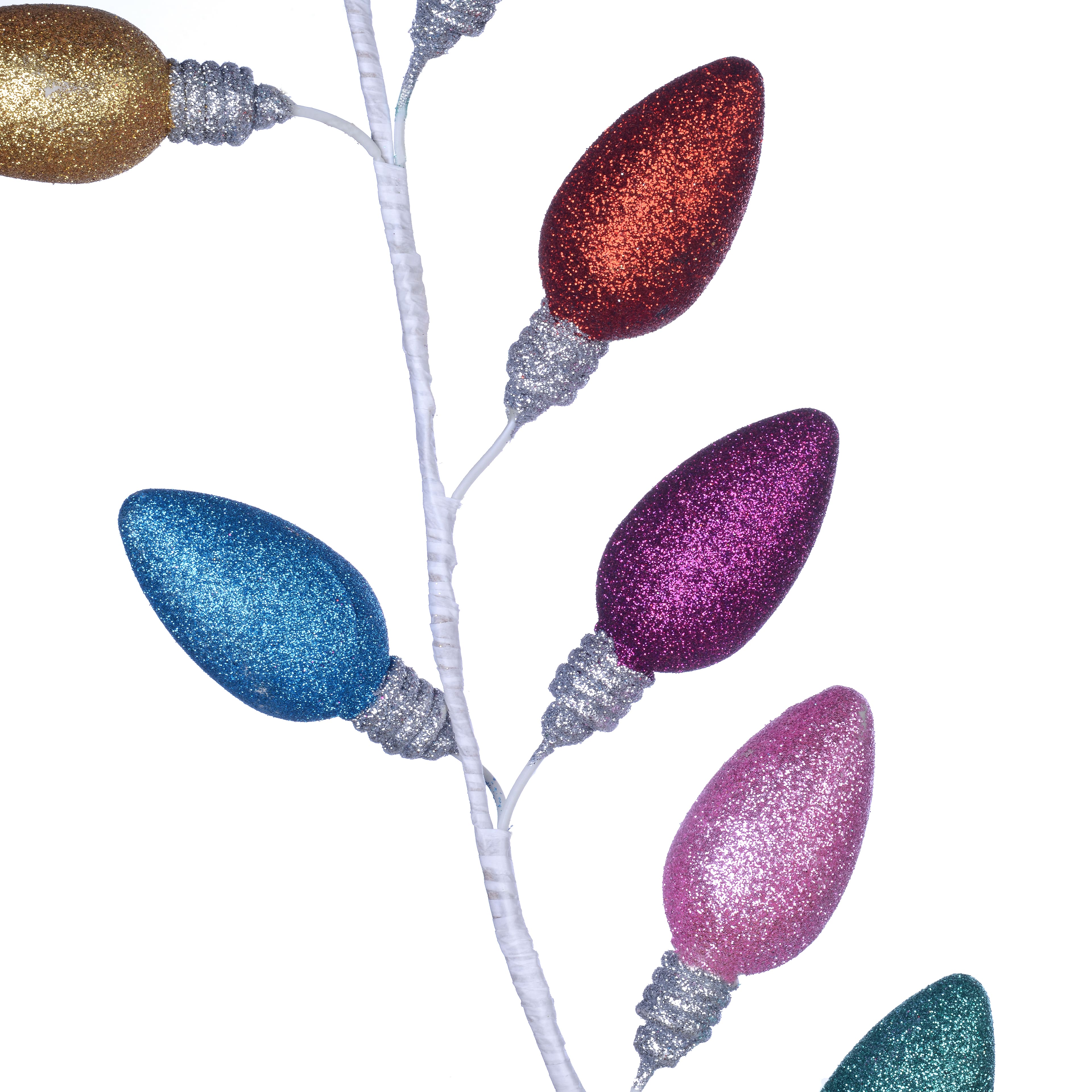 6ft. Glitter Light Bulb Garland by Ashland&#xAE;