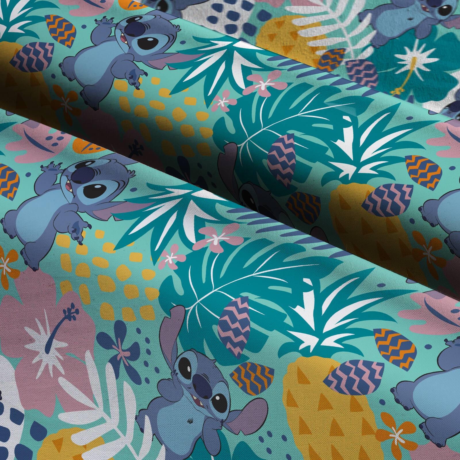 Disney Lilo & Stitch In the Jungle Cotton Fabric