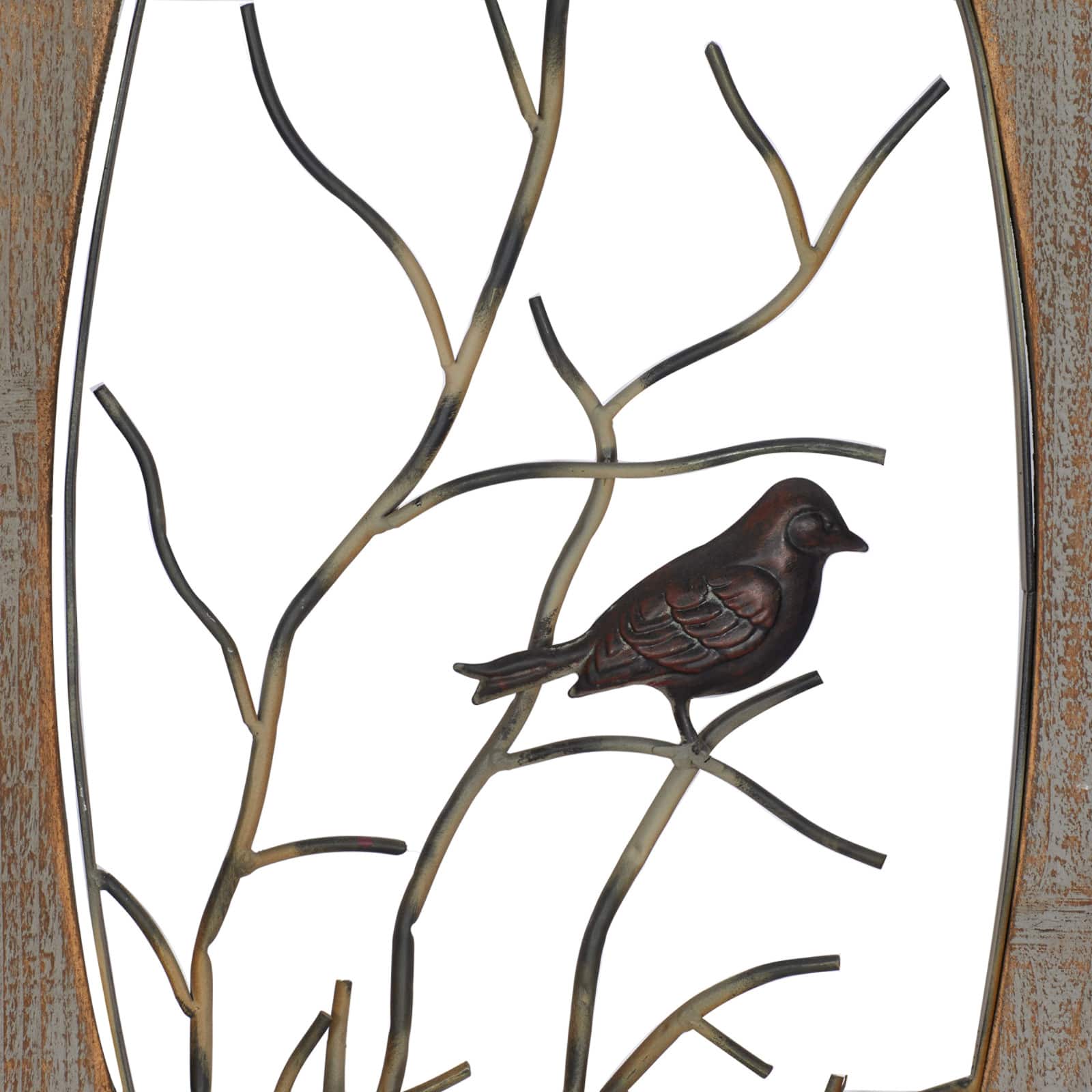 36" Brown Wood Rustic Birds Wall Decor, 2ct.