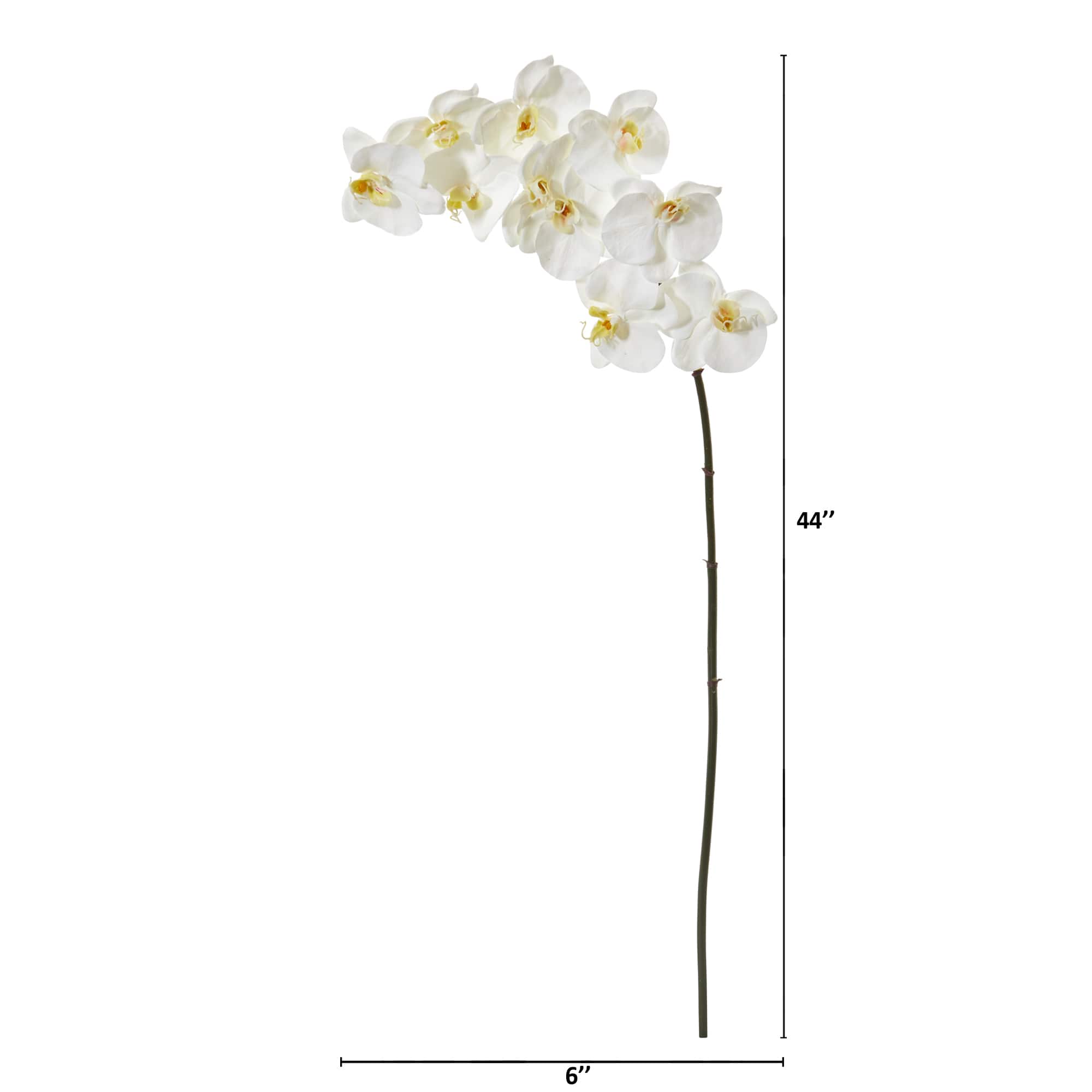 44&#x22; Phalaenopsis Orchid Artificial Flower (Set of 6)