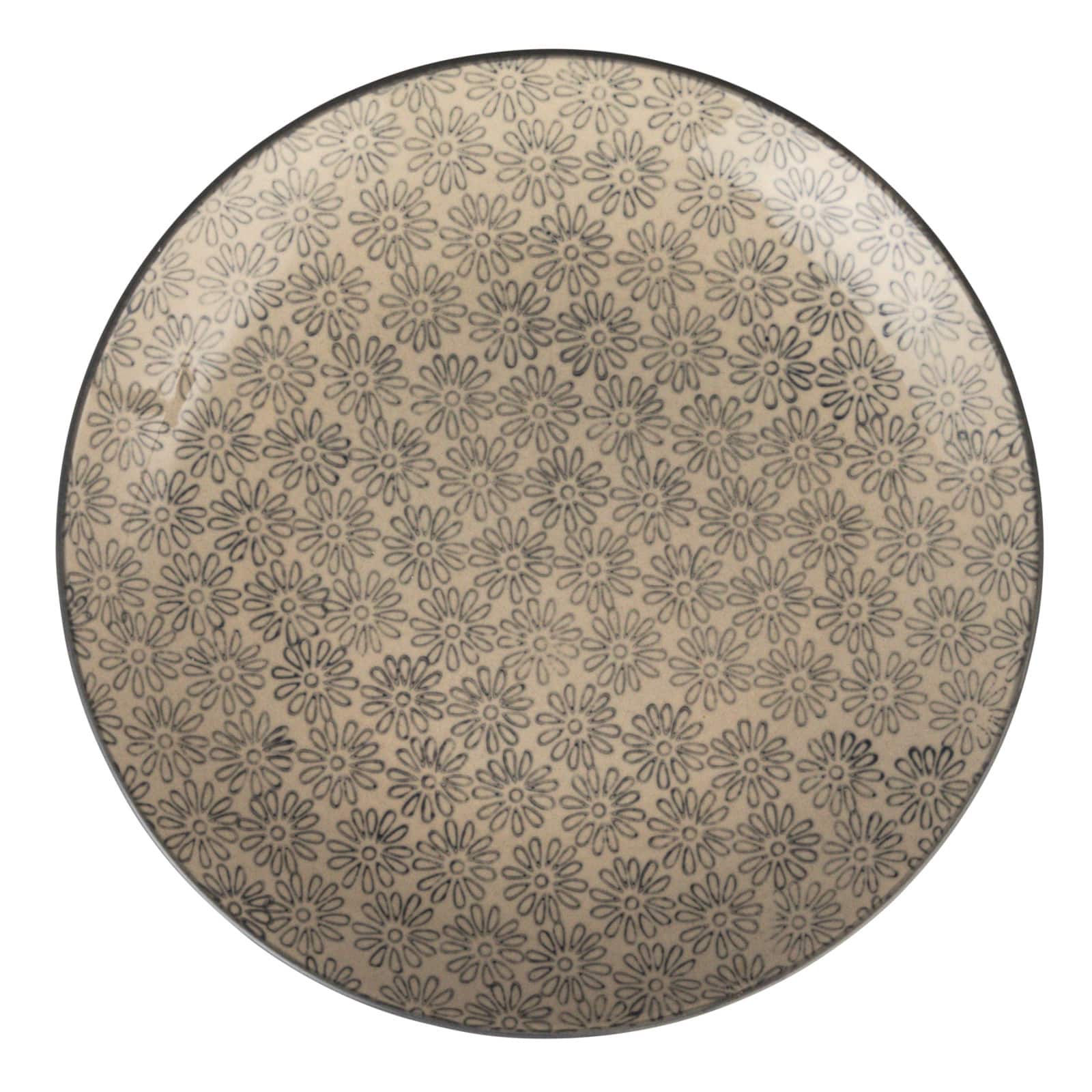 Hello Honey® 10" Blossom Elegance Round Stoneware Plate Set