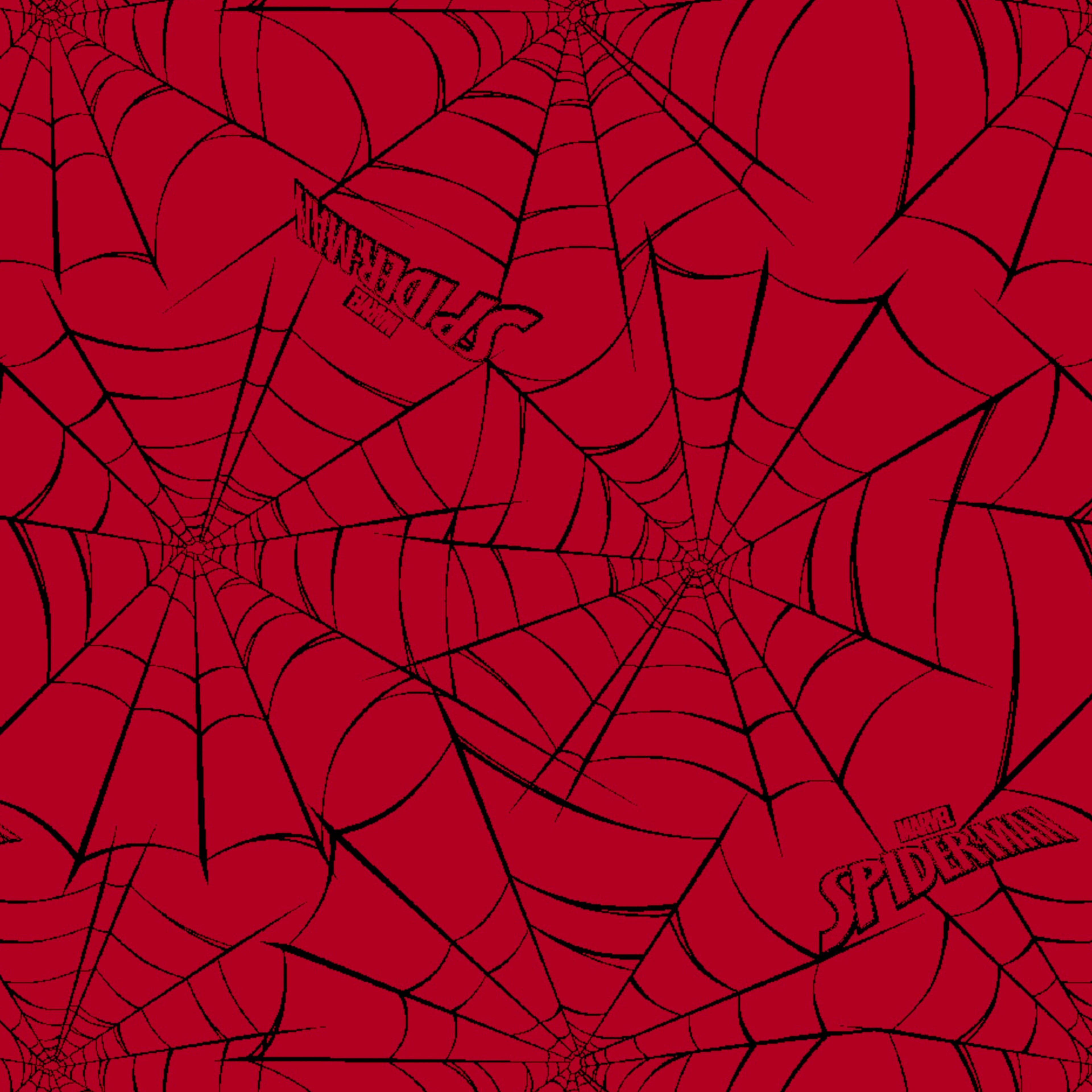 Marvel&#xAE; Spider-Man Red Web Cotton Fabric
