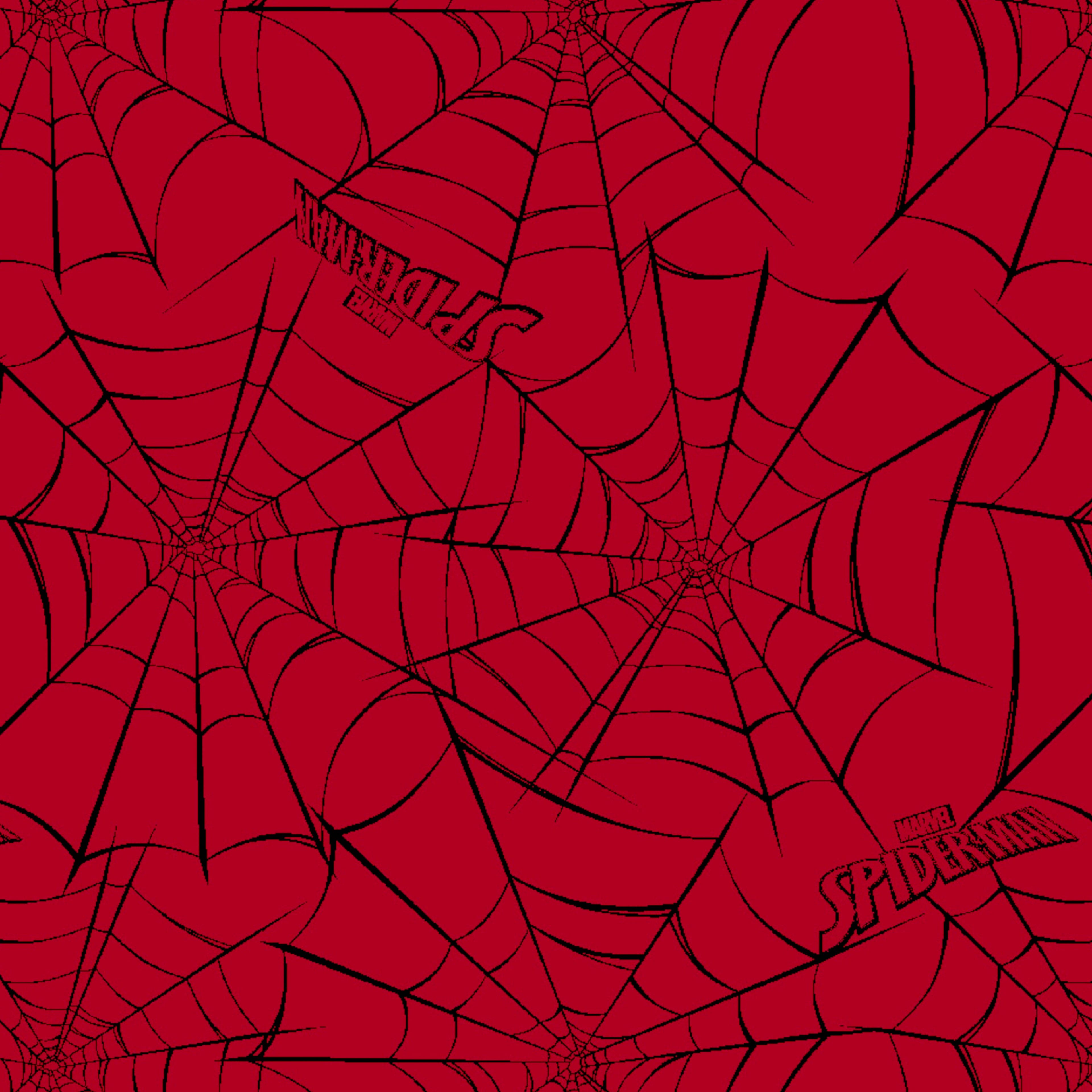 Marvel® Spider-Man Red Web Cotton Fabric