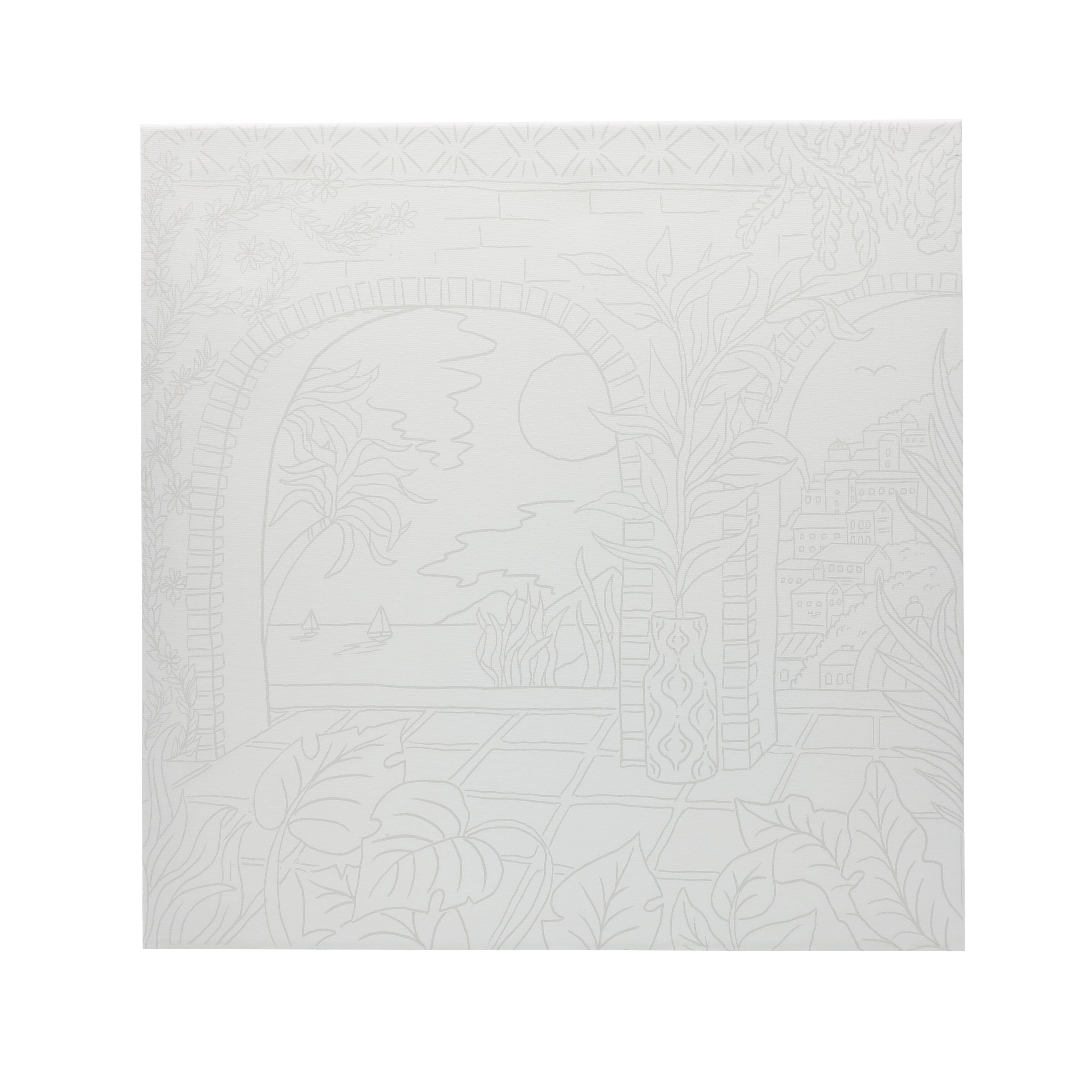 Pre-printed Mediterranean Themed Canvas Painting Kit by Artist&#x27;s Loft&#xAE;