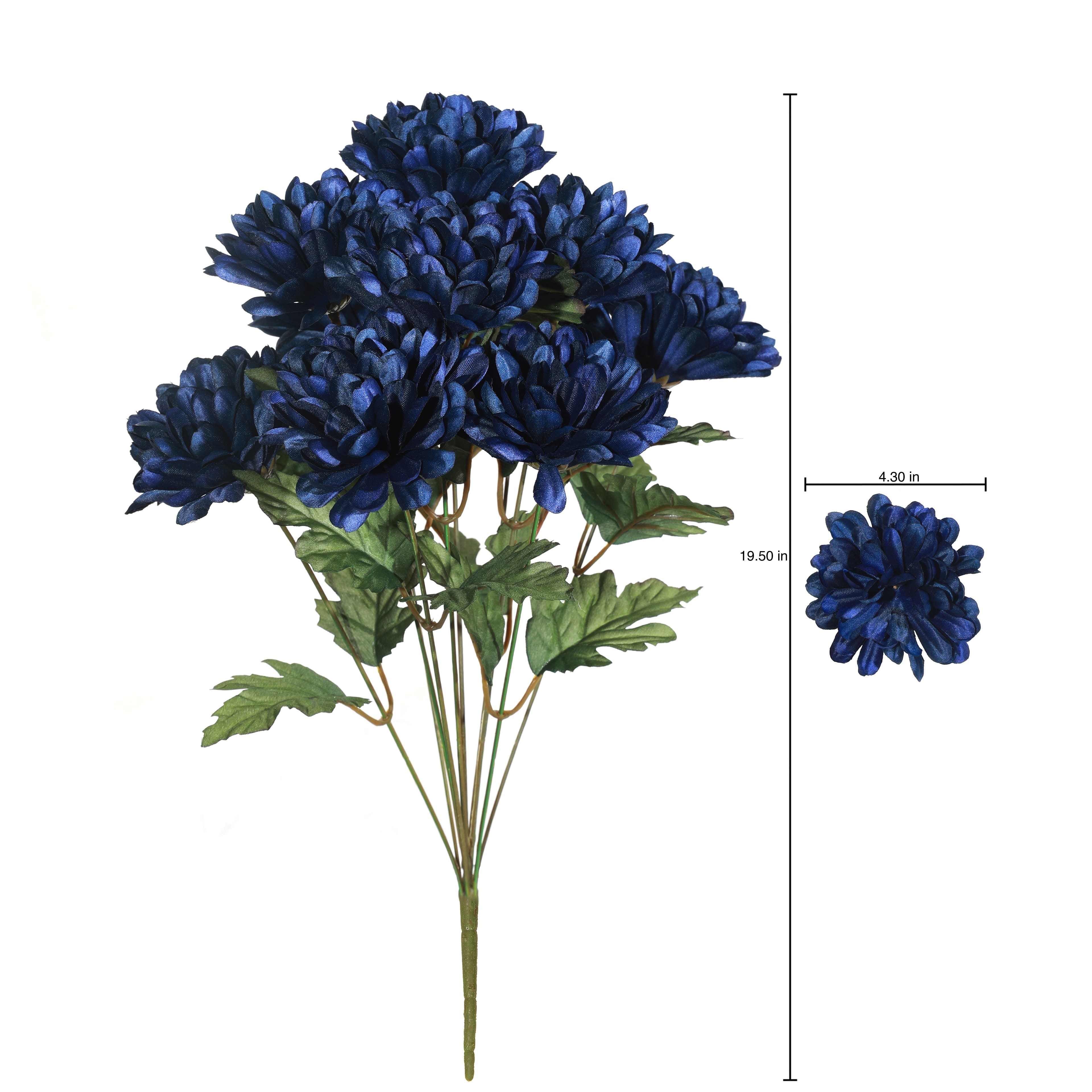 19.5" Basic Blue Mum Bush by Ashland®