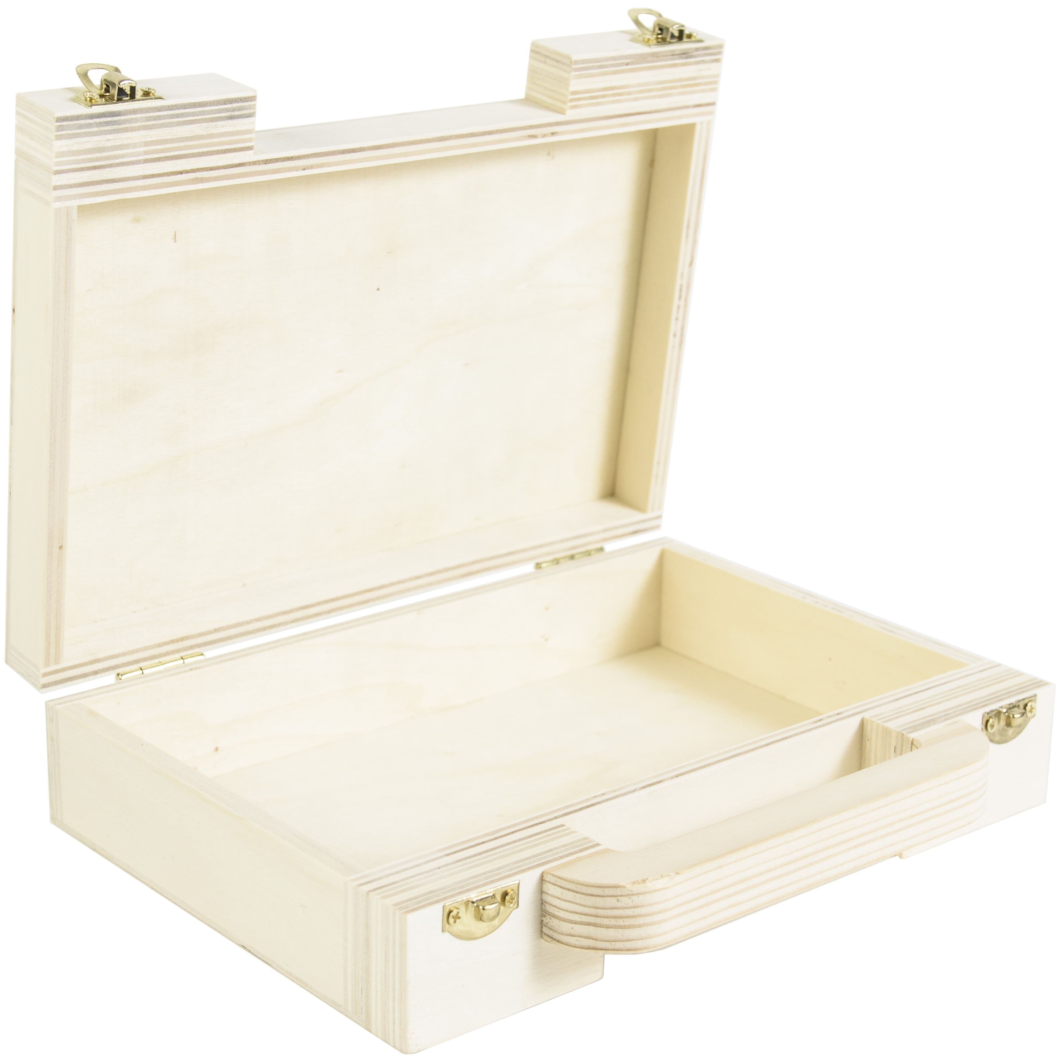 Multicraft Wood Storage Case with Handle