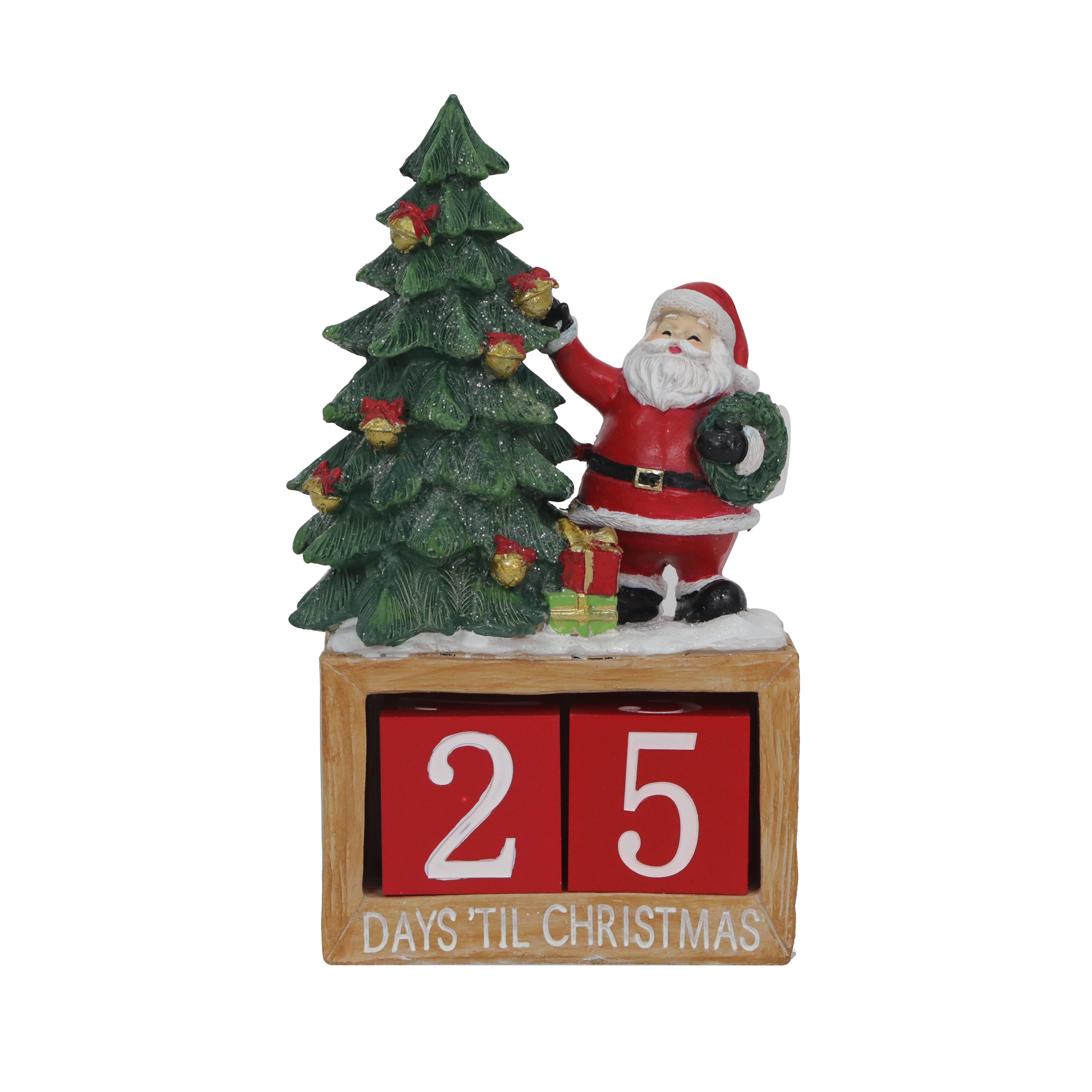 7.8&#x22; Santa &#x26; Christmas Tree Tabletop Countdown by Ashland&#xAE;