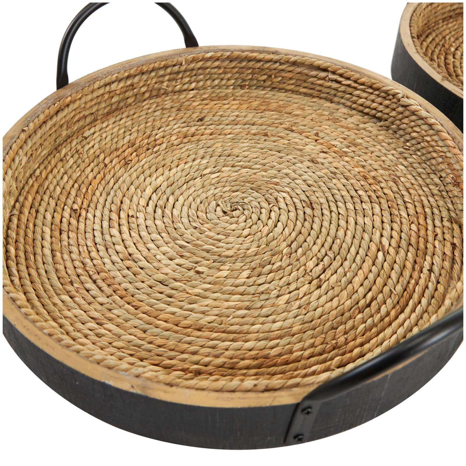 Matte Black Bohemian Nesting Tray Set