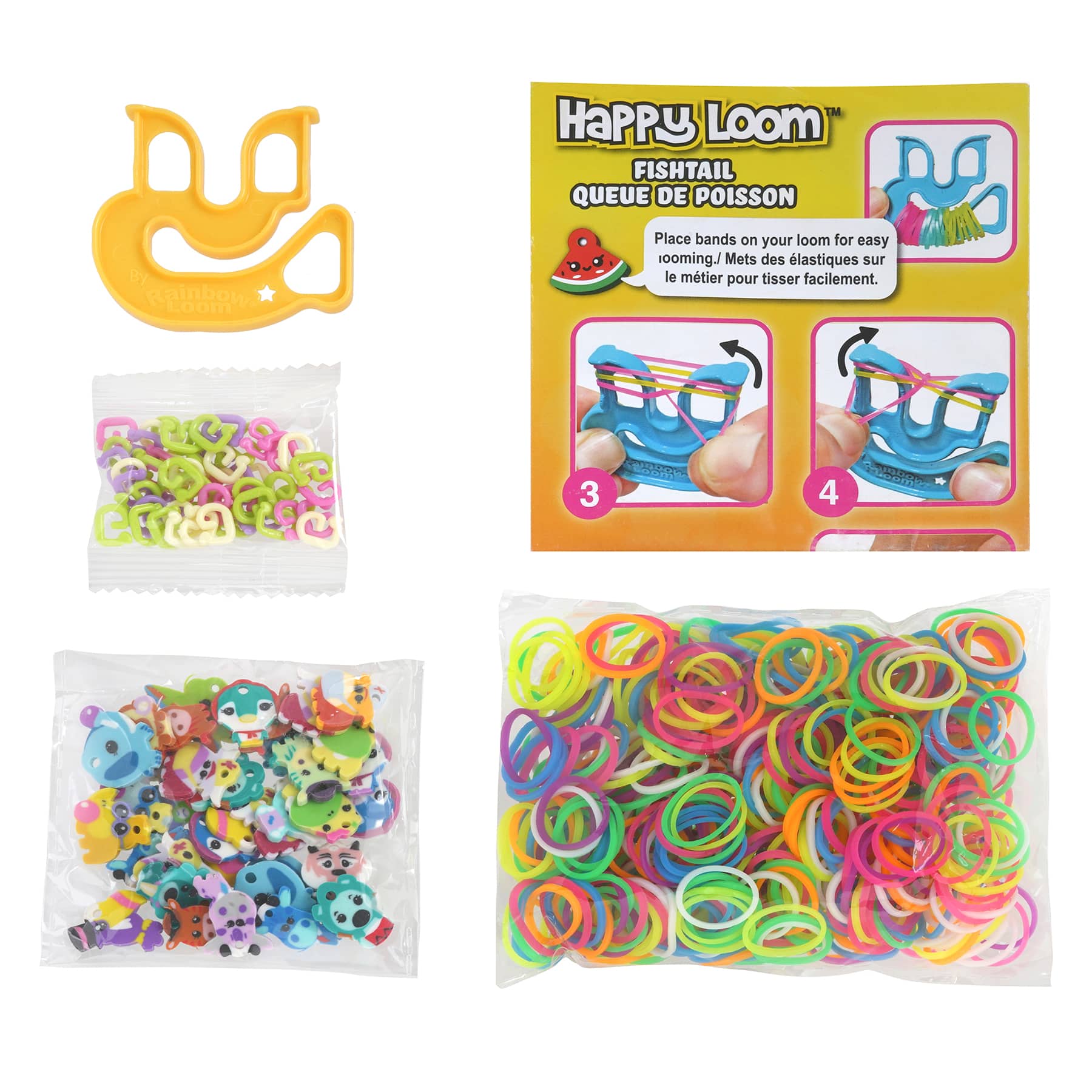 12 Pack: Rainbow Loom&#xAE; Loomi-Pals&#x2122; Charm Bracelet Kit, Food Series