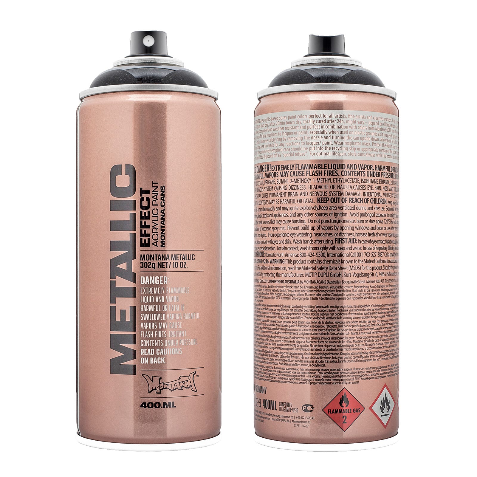 Montana&#x2122; Cans Metallic Effect Spray Paint, 400mL