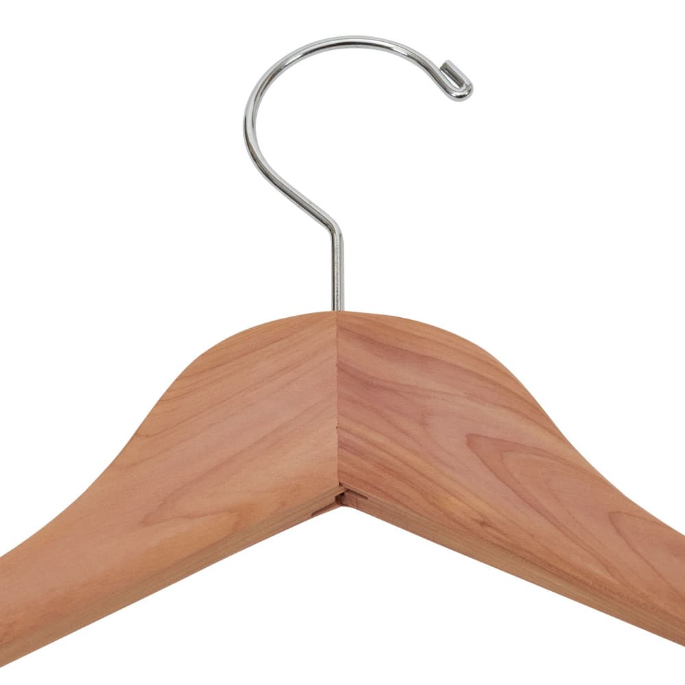 Household Essentials Cedar Coat Hanger with Locking Bar (Set of 4)