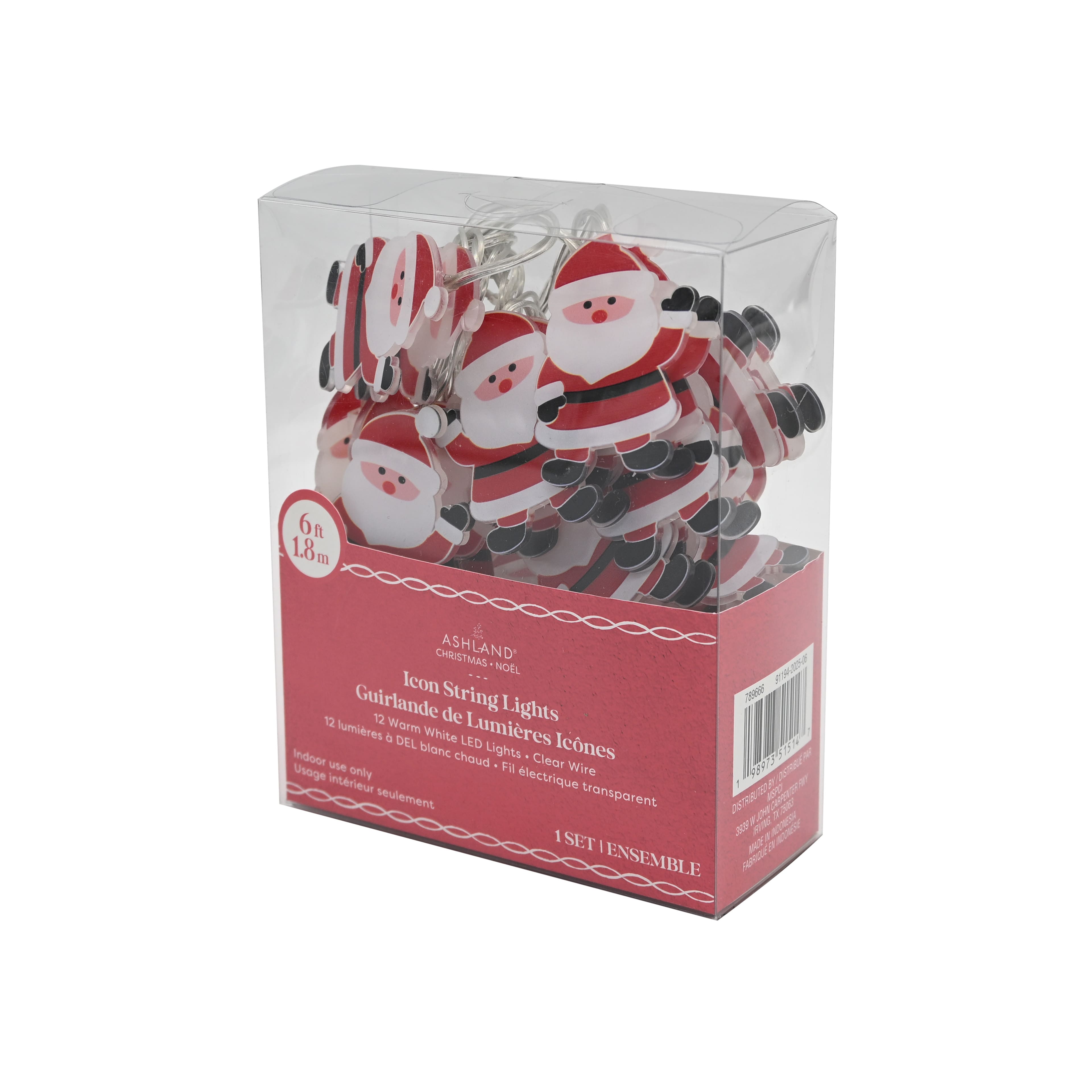 12ct. Double-Sided Santa Icon String Lights by Ashland&#xAE;