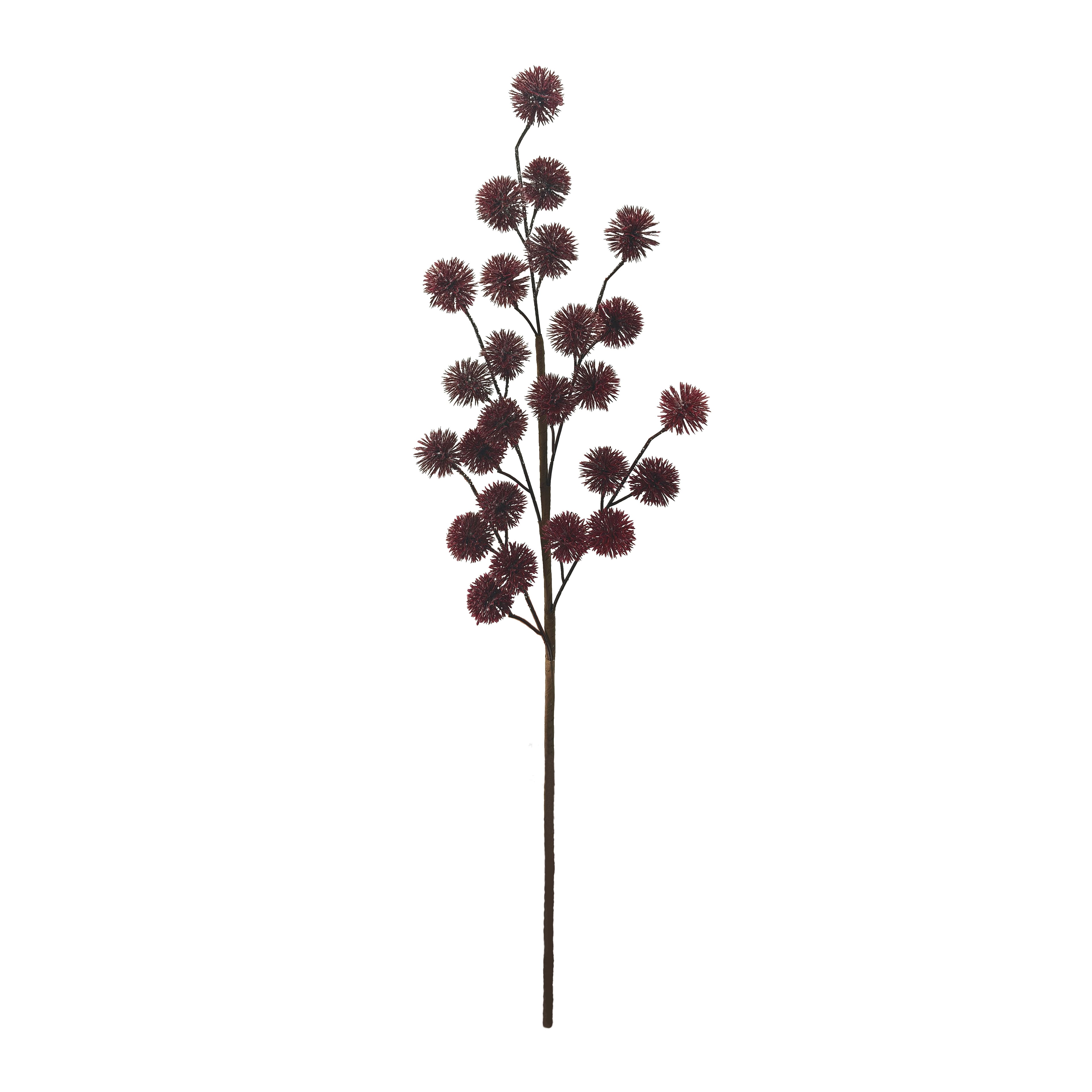 30&#x22; Burgundy Glitter Thistle Stem by Ashland&#xAE;