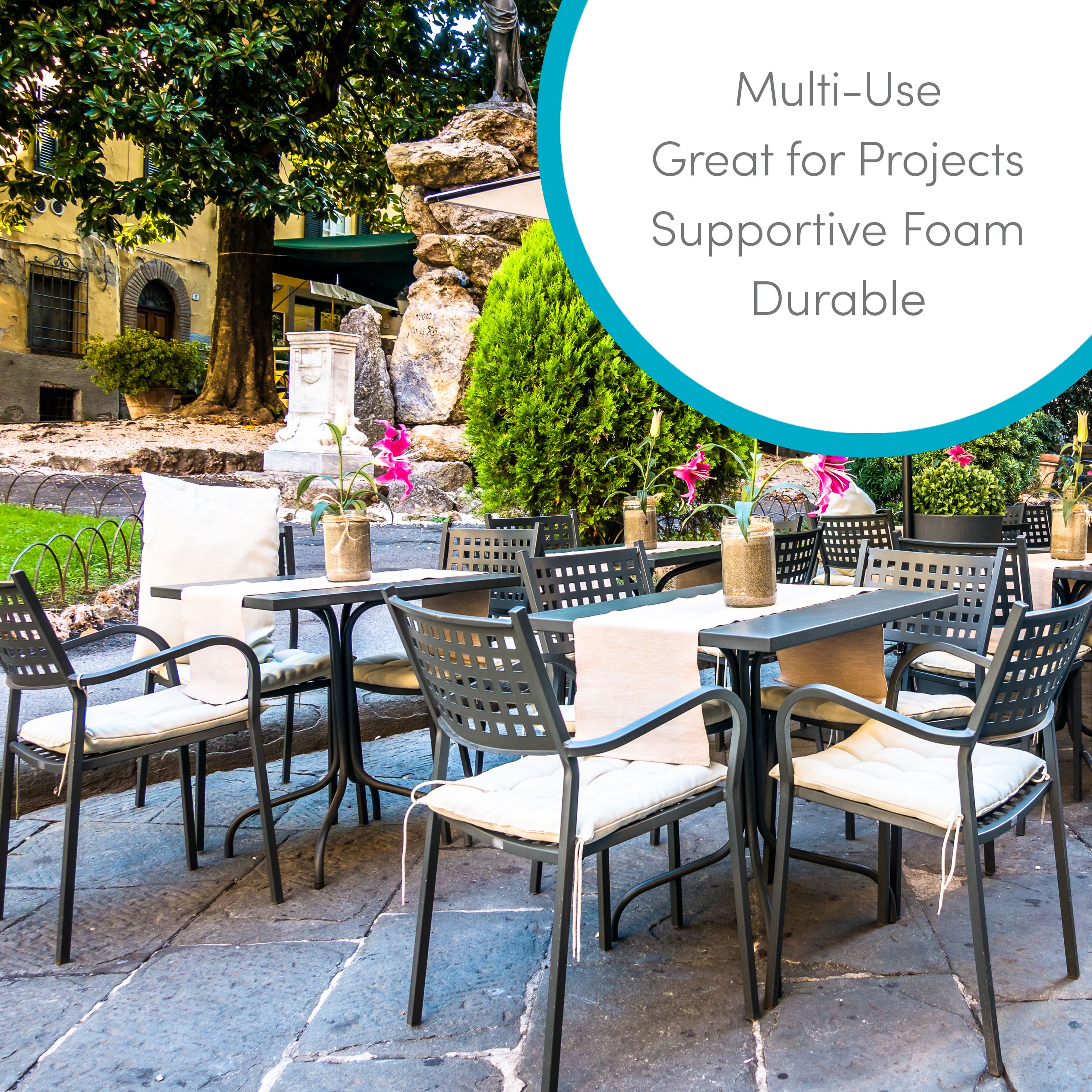 8 Packs: 4 ct. (32 total) Fairfield™ 16" x 16" x 1" Project Foam Inserts