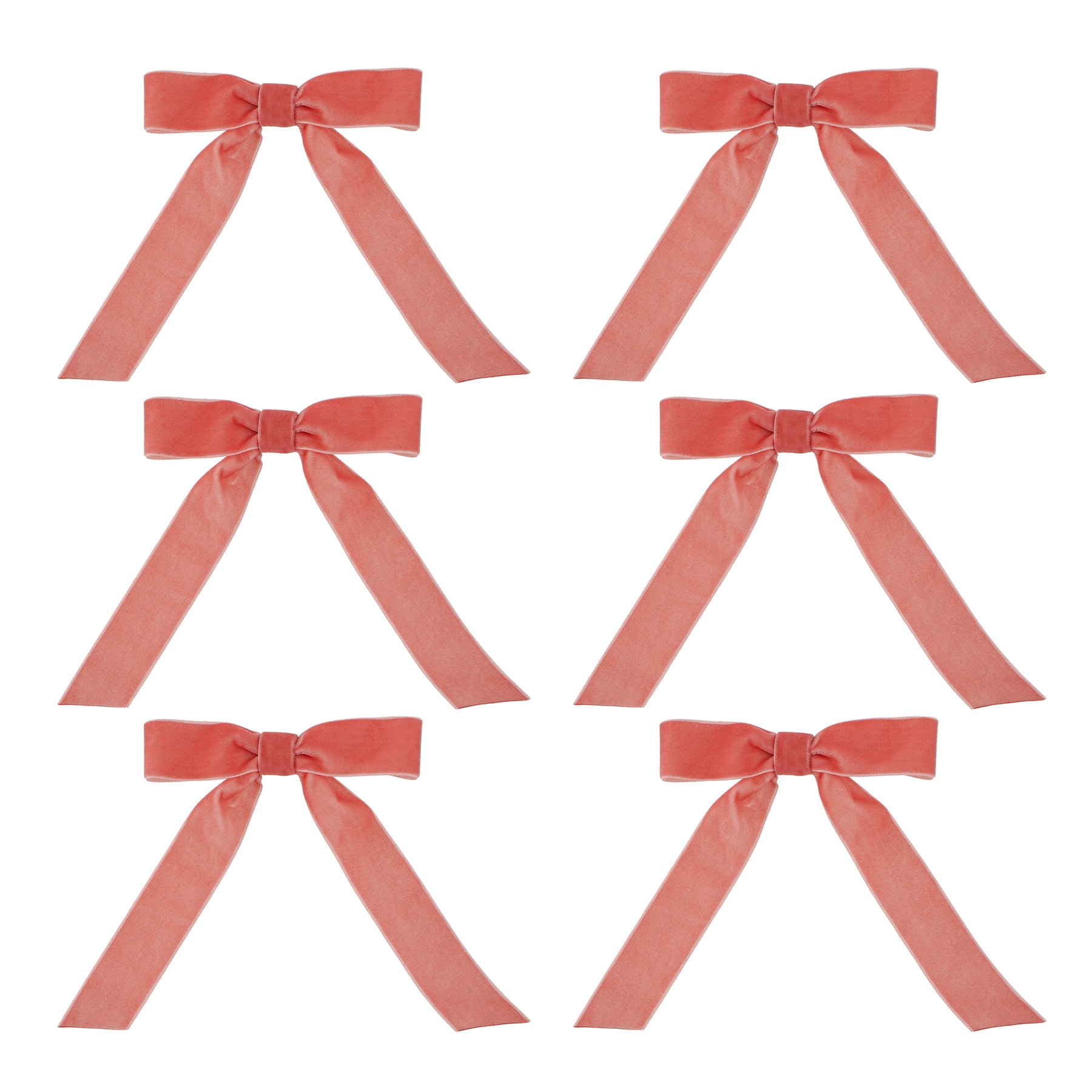 6&#x22; Velvet Tree Bows, 6ct. by Celebrate It&#xAE;