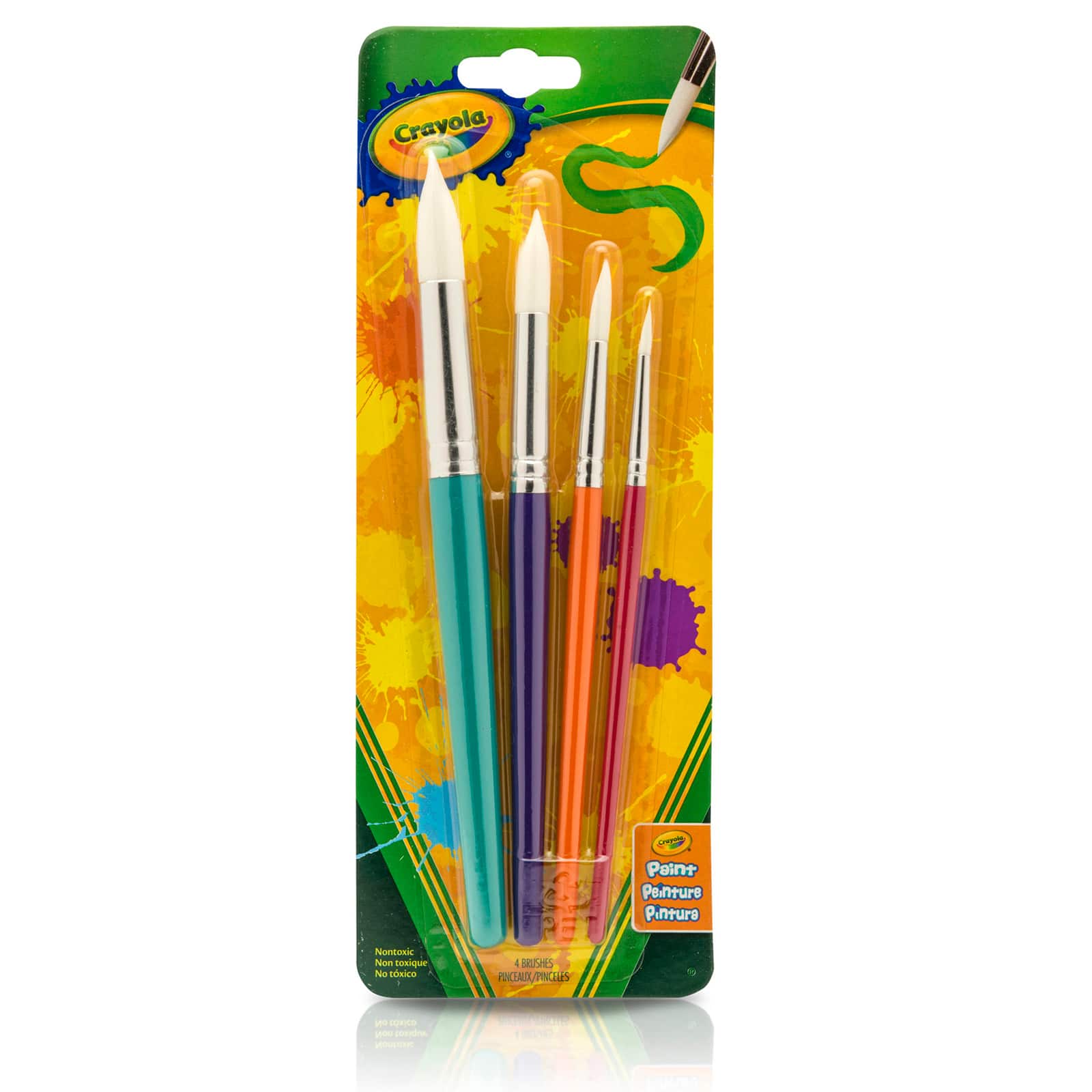 6 Packs: 4 Packs 4 ct. (96 total) Crayola&#xAE; Round Brush Set