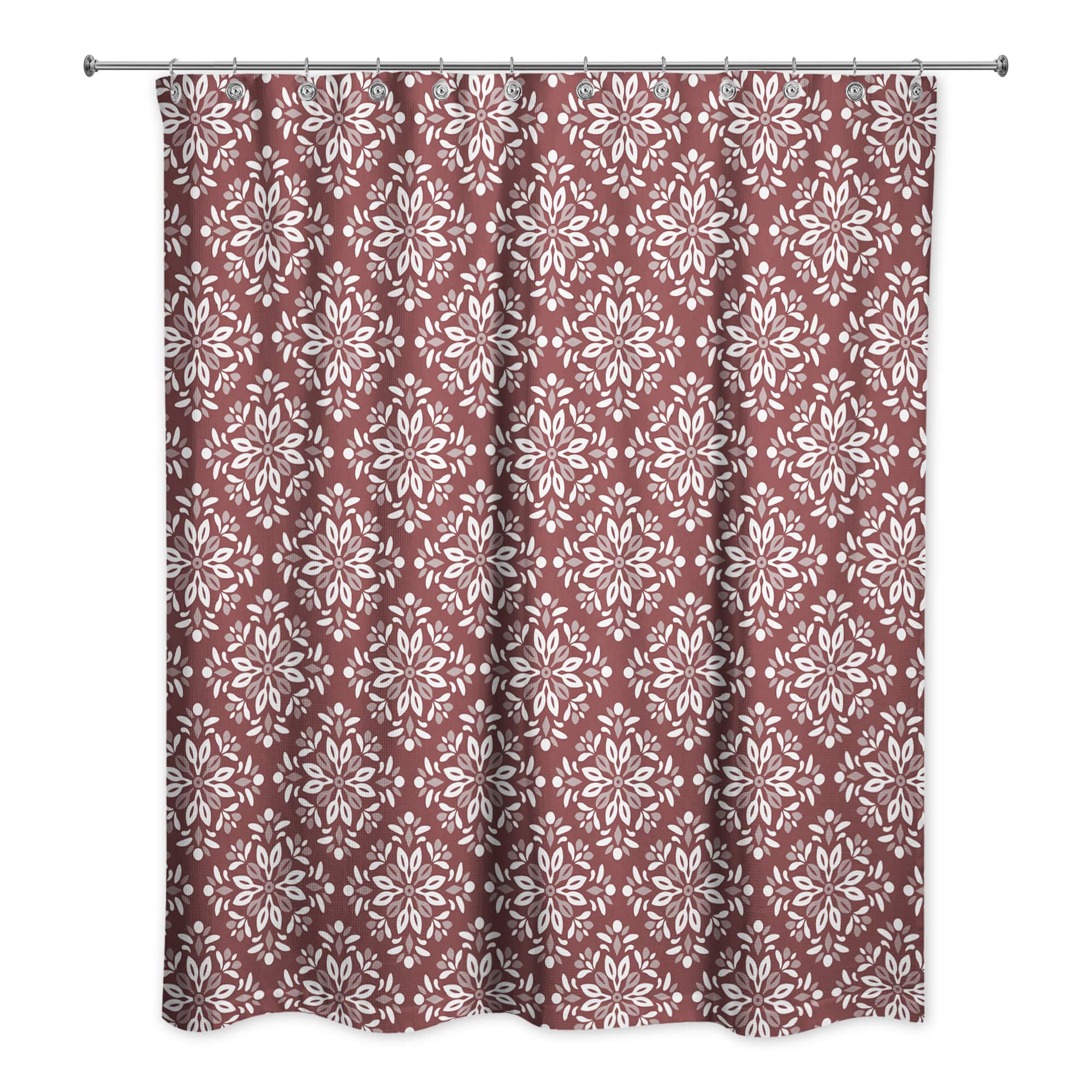 Leafy Medallions Shower Curtain