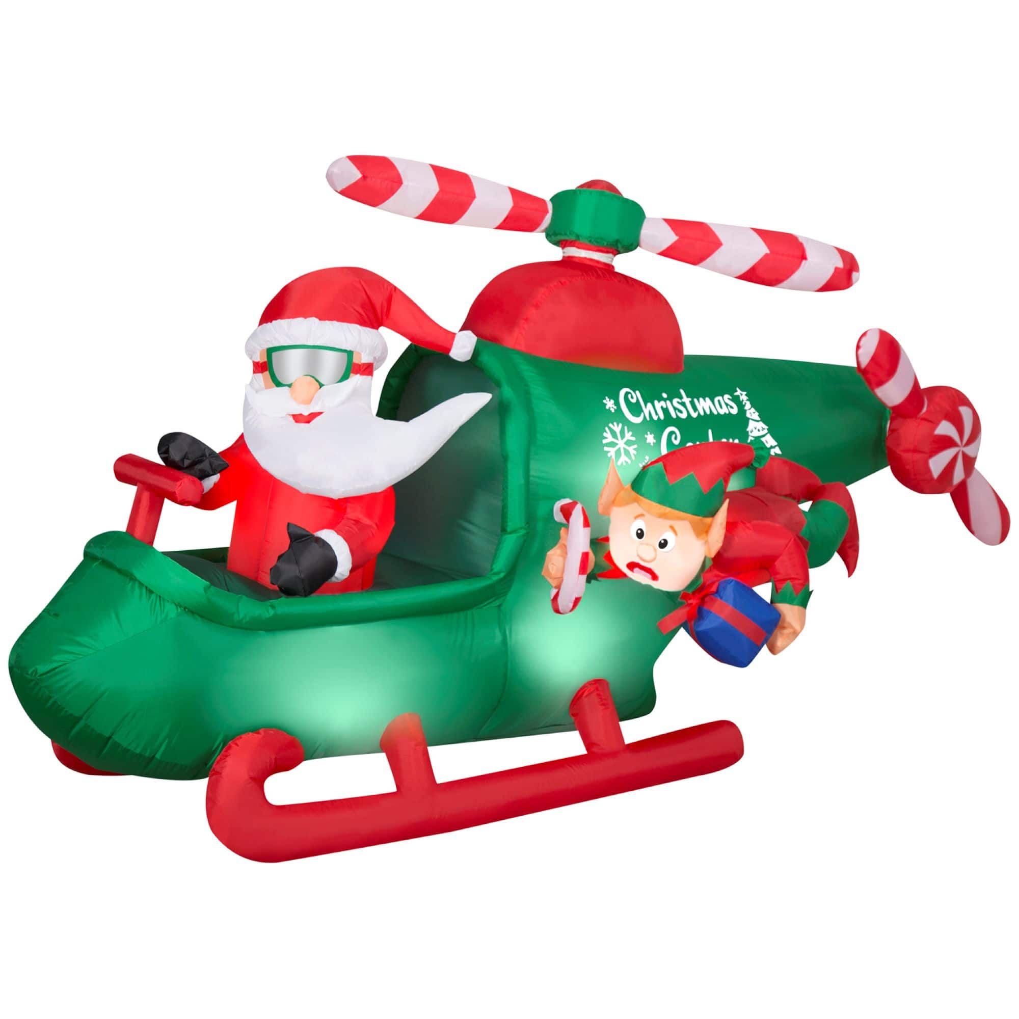 4.5ft. Animated Airblown® Inflatable Christmas Santa in Helicopter