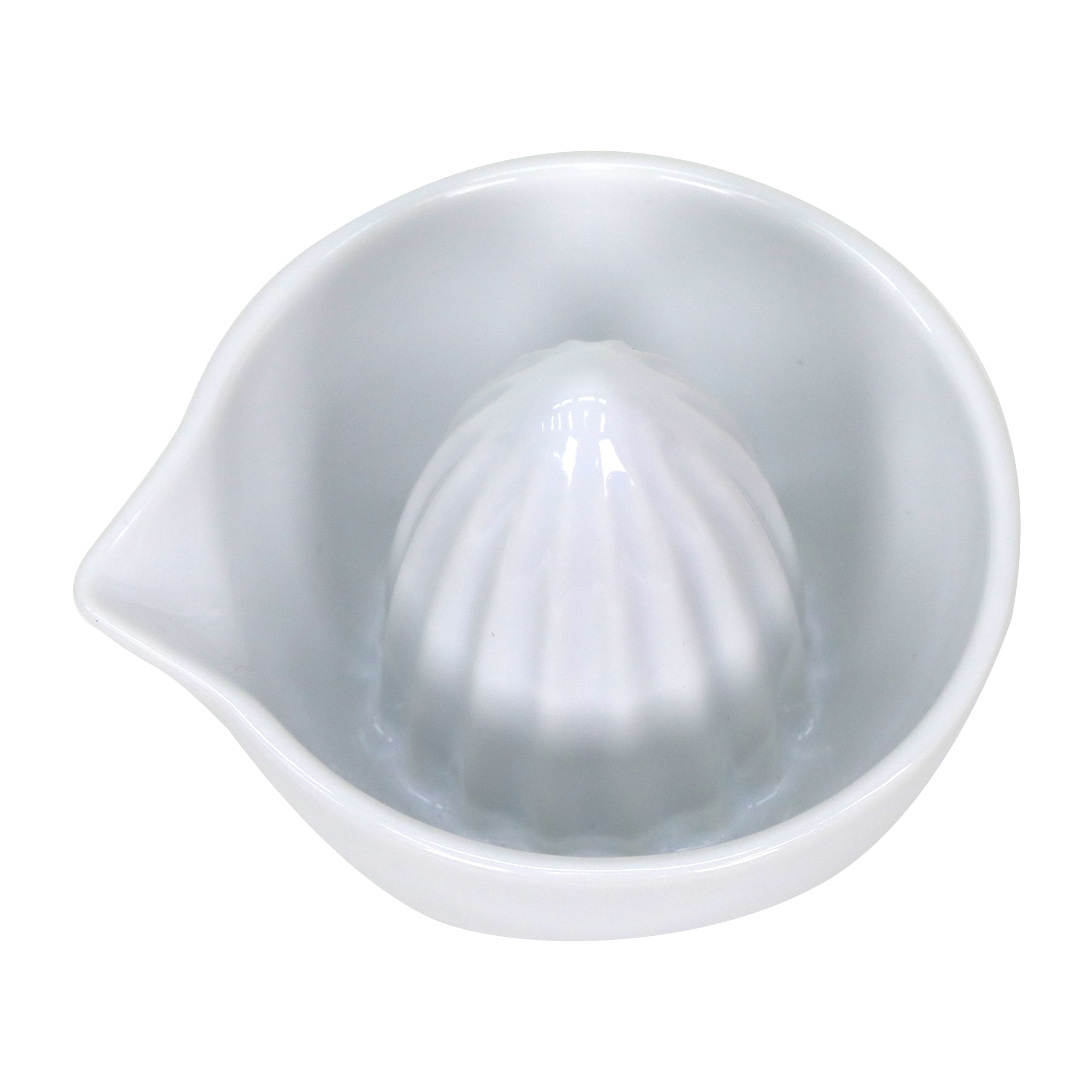 5&#x22; White Stoneware Lemon Juicer by Ashland&#xAE;