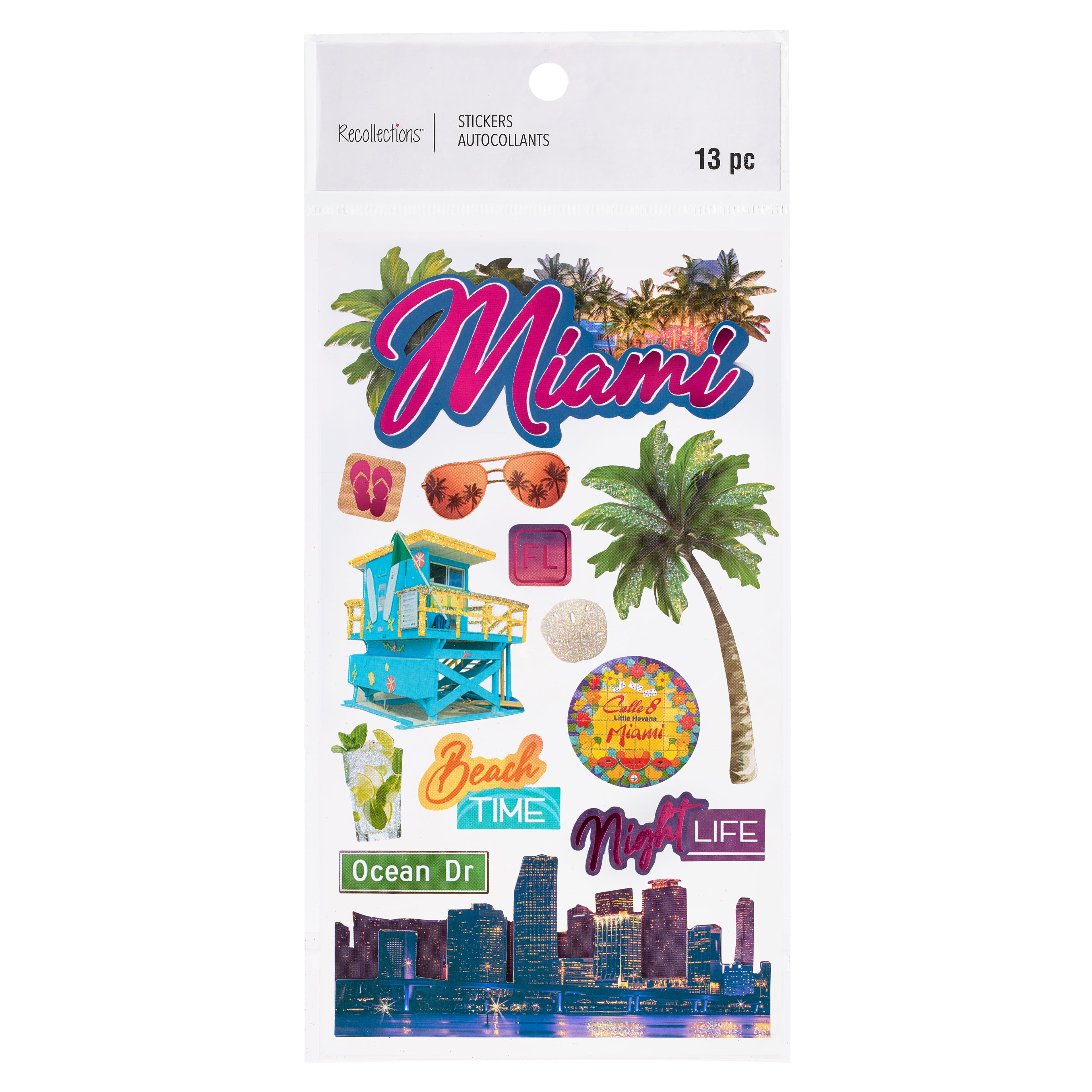 Miami Dimensional Stickers by Recollections&#x2122;