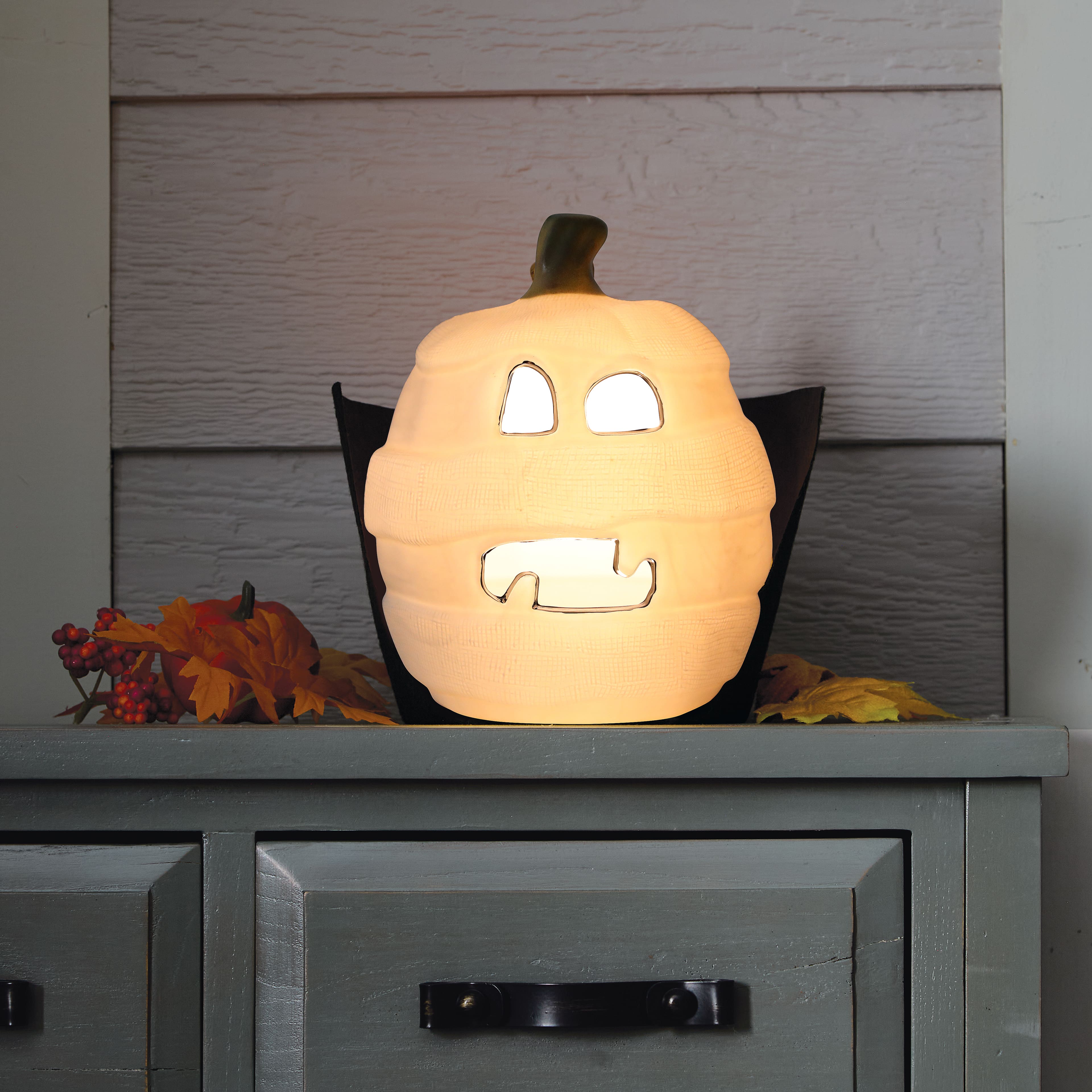 10.5&#x22; Lighted Mummy Pumpkin by Ashland&#xAE;