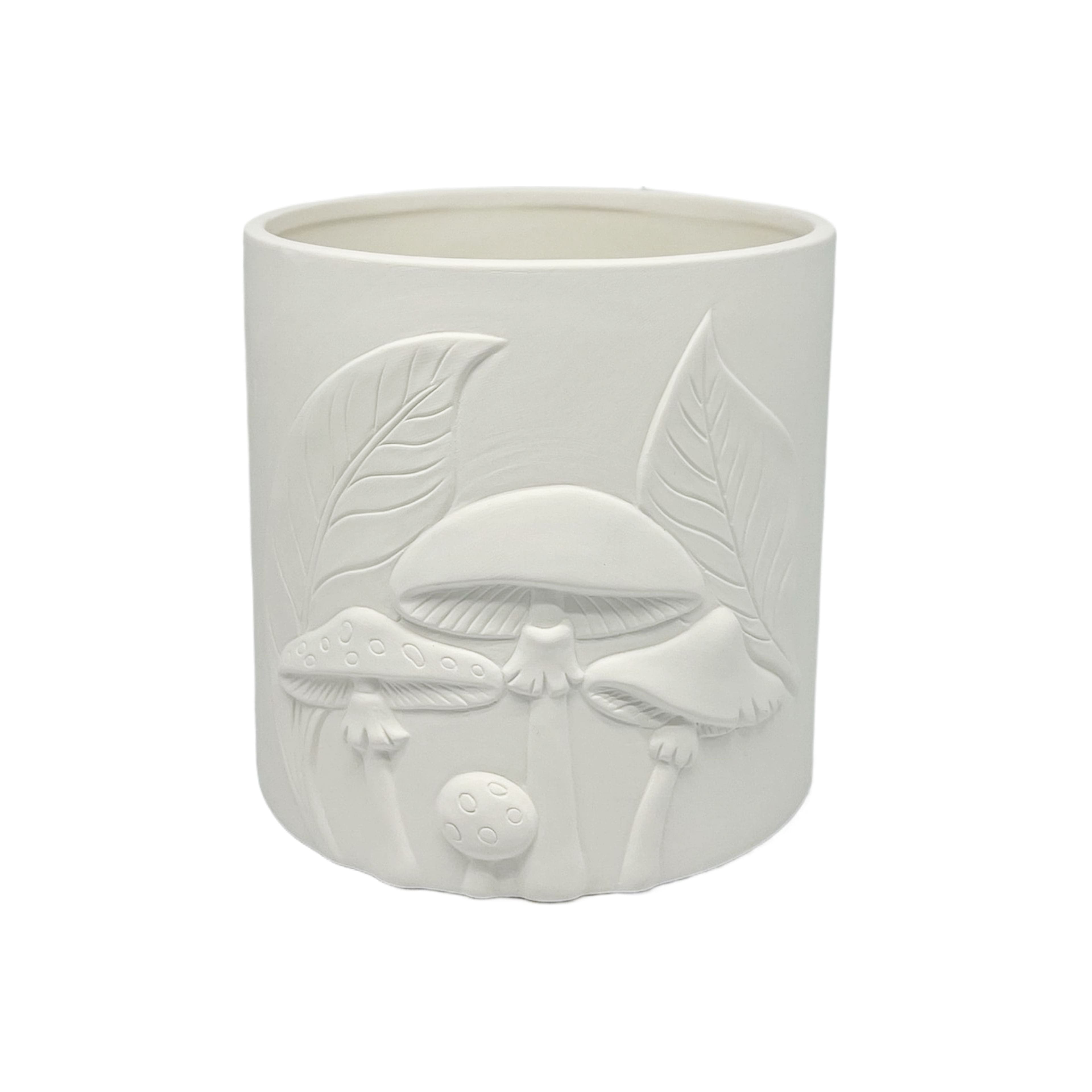 6.25&#x22; Mushroom-Scene DIY Ceramic Planter by Make Market&#xAE;