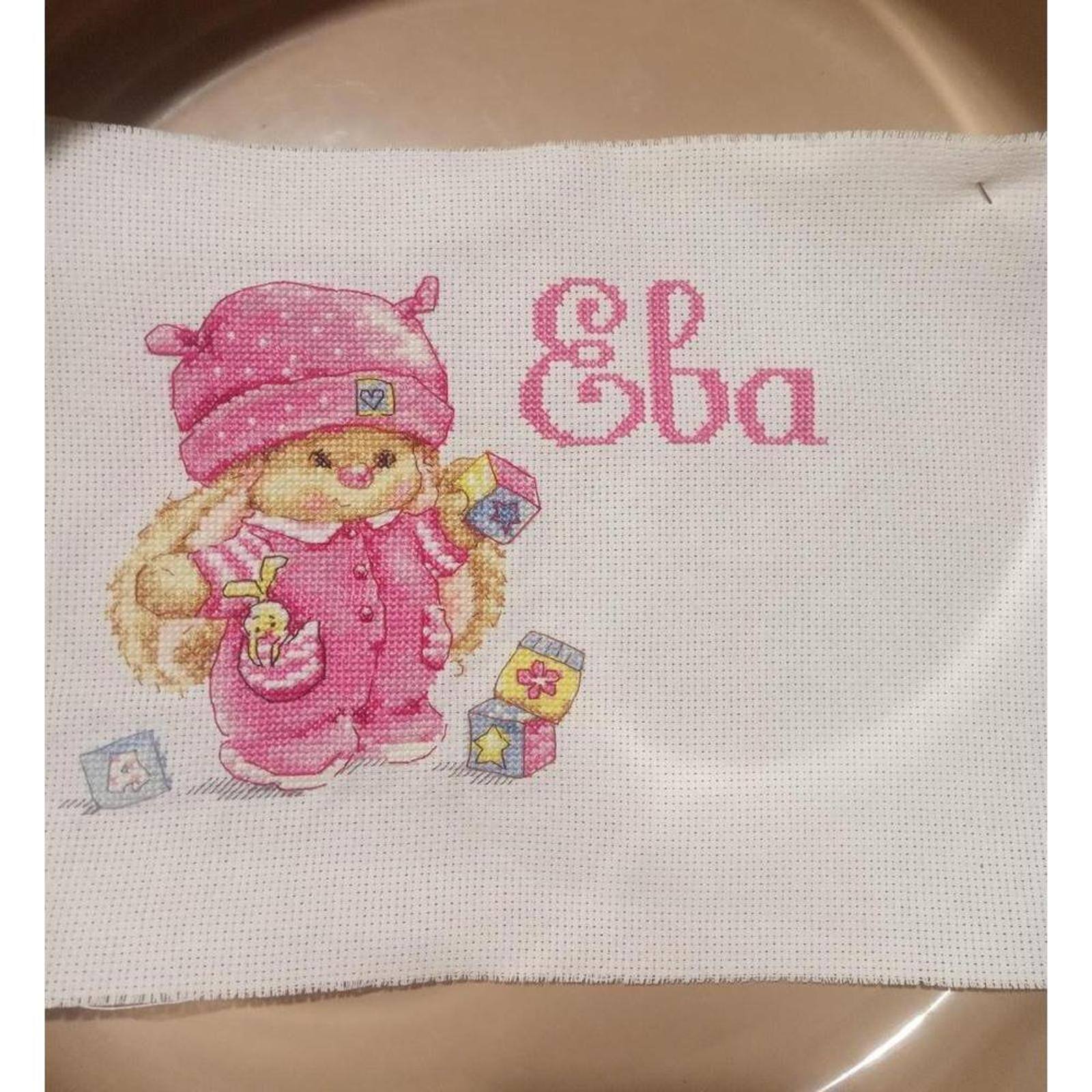 Alisa Rabbit Mi Baby Girl Cross Stitch Kit