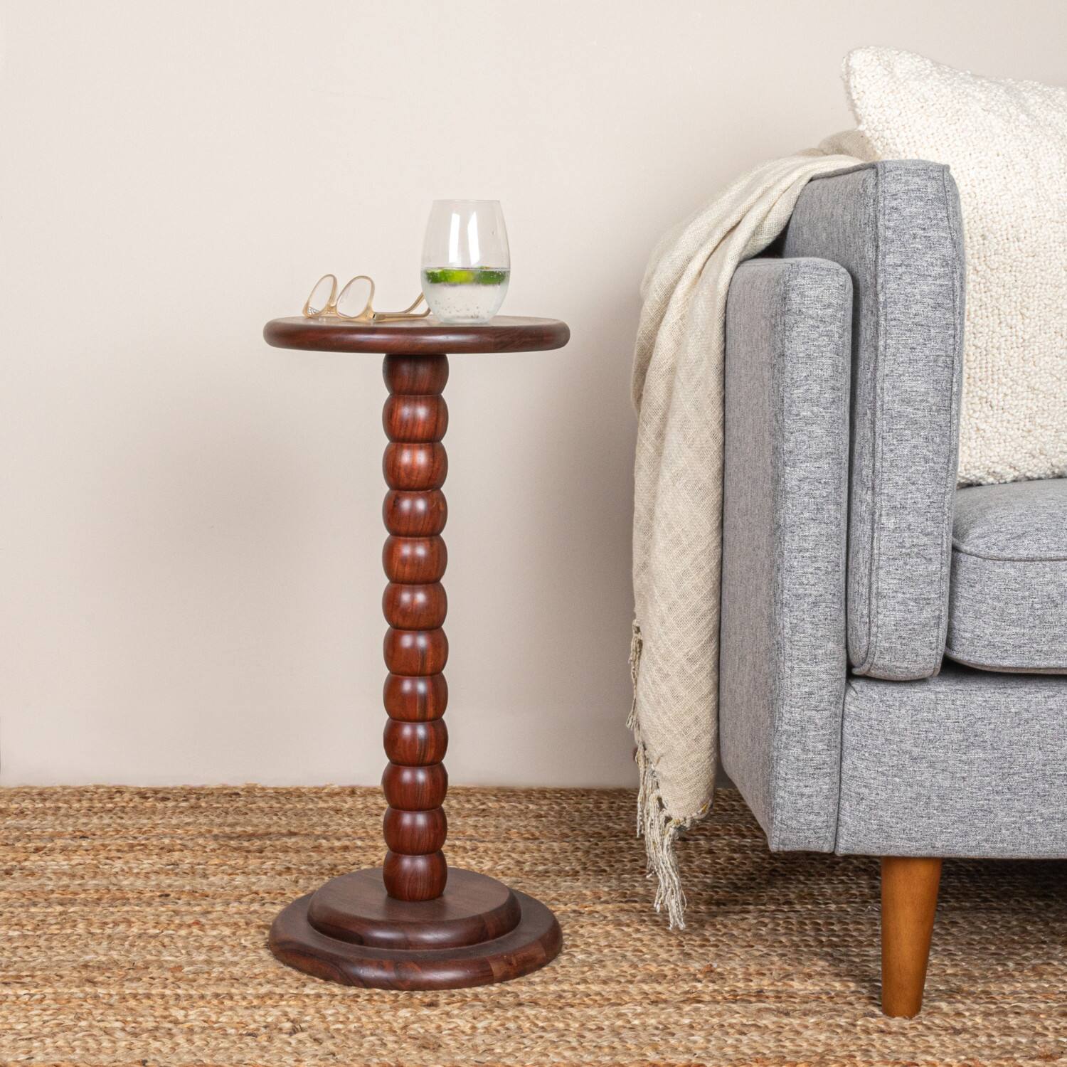 Hello Honey® 25" Stacked Pedestal Cocktail Side Table