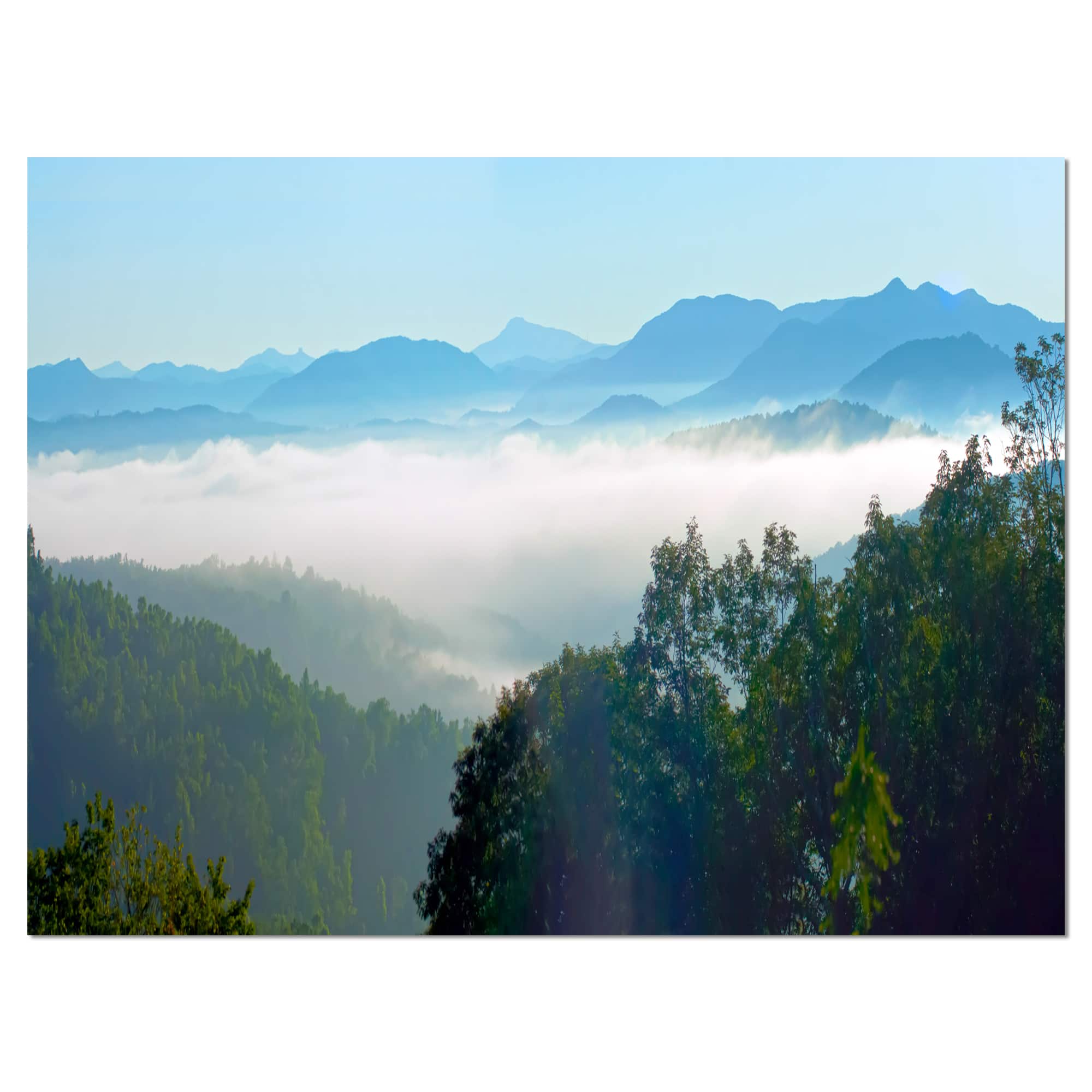 Designart - Morning in Blue Ridge Parkway - Landscape Canvas Art Print