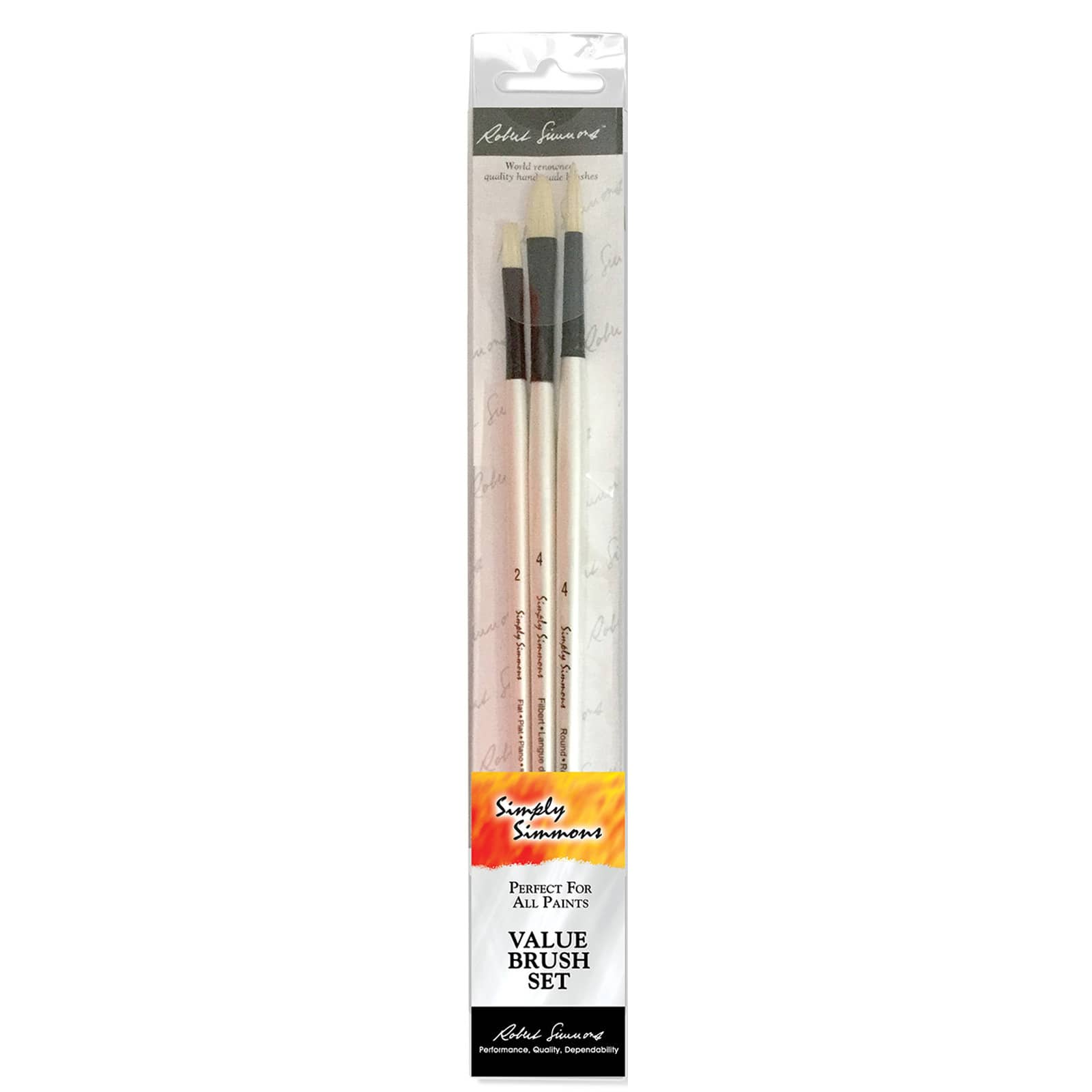 Simply Simmons Long Handle 3 Piece Bristle Brush Set | Michaels