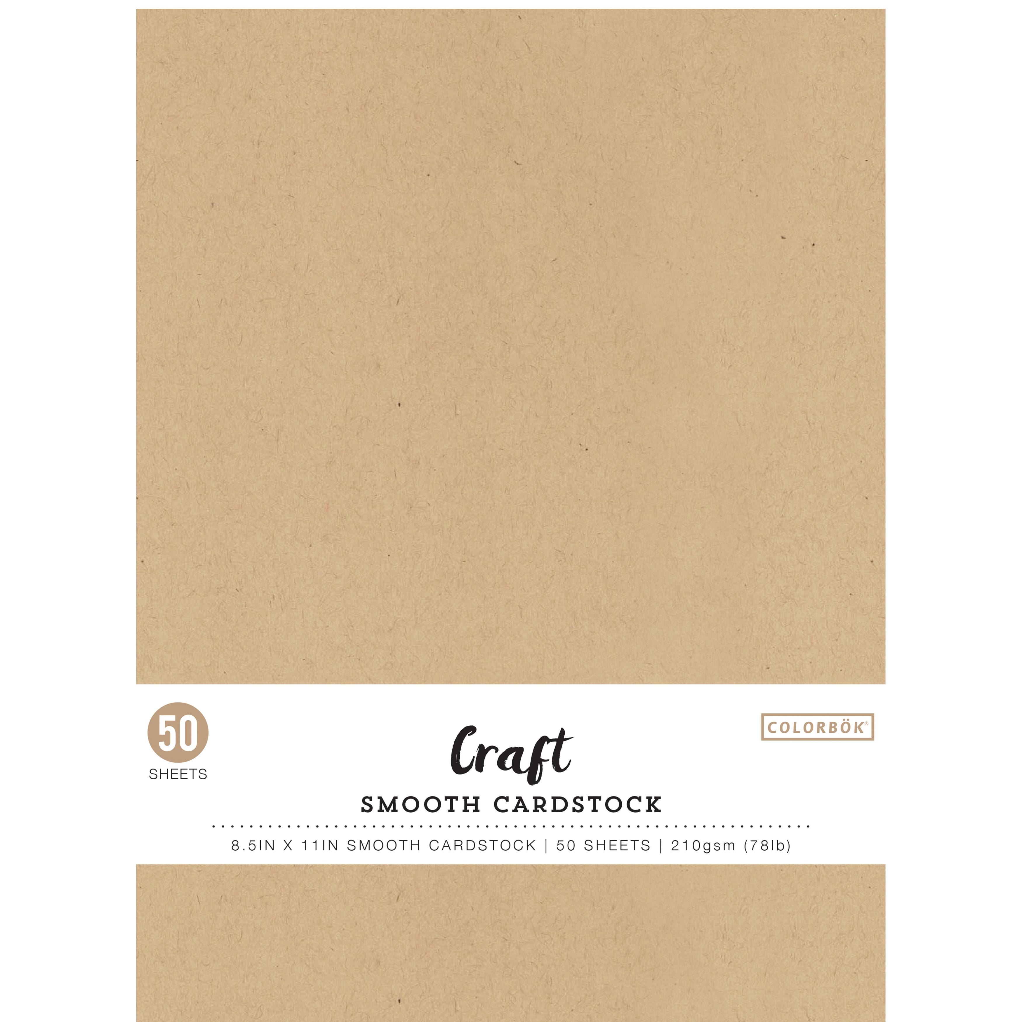 Colorbok® Craft 8.5" x 11" Cardstock Paper, 50 Sheets
