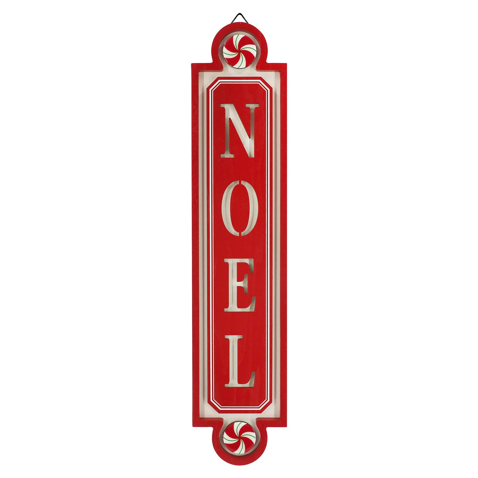 Red Noel Peppermint Wall Sign by Ashland&#xAE;